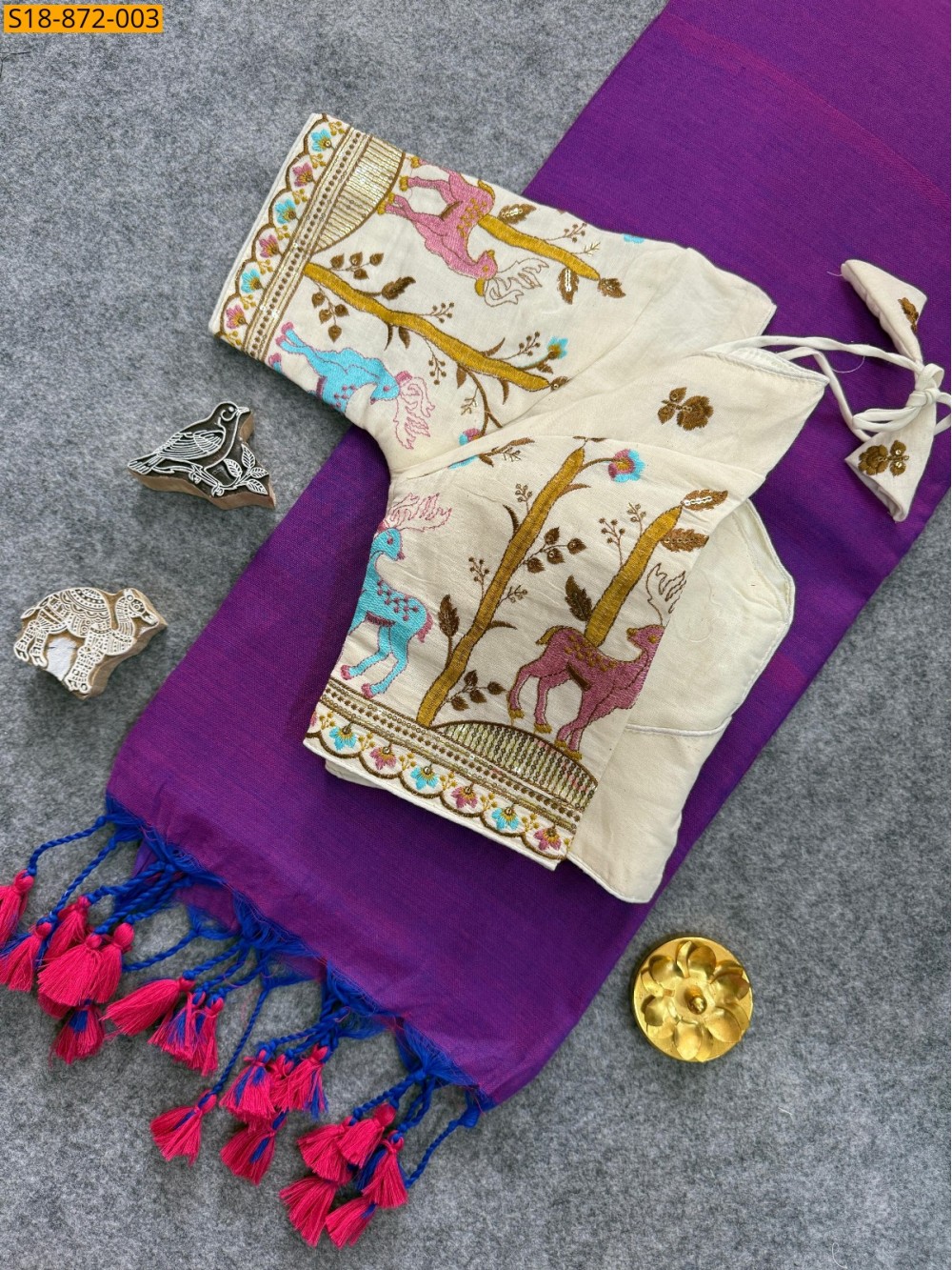 Fancy Khadi Cotton Sarees