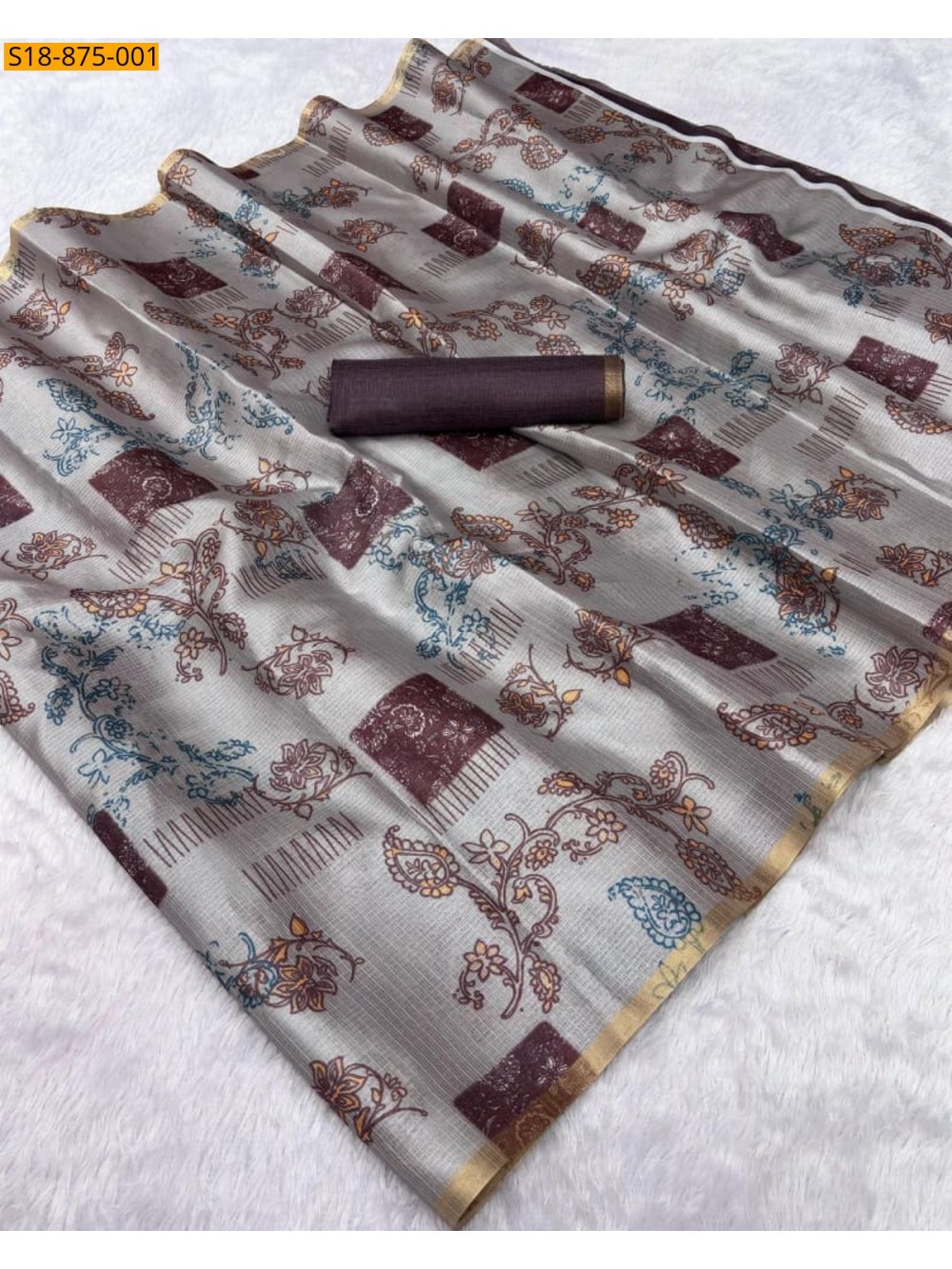 Fancy Kota Zari Checks Sarees