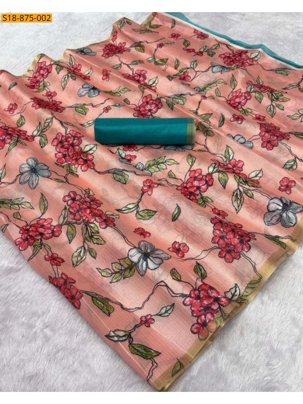 Fancy Kota Zari Checks Sarees
