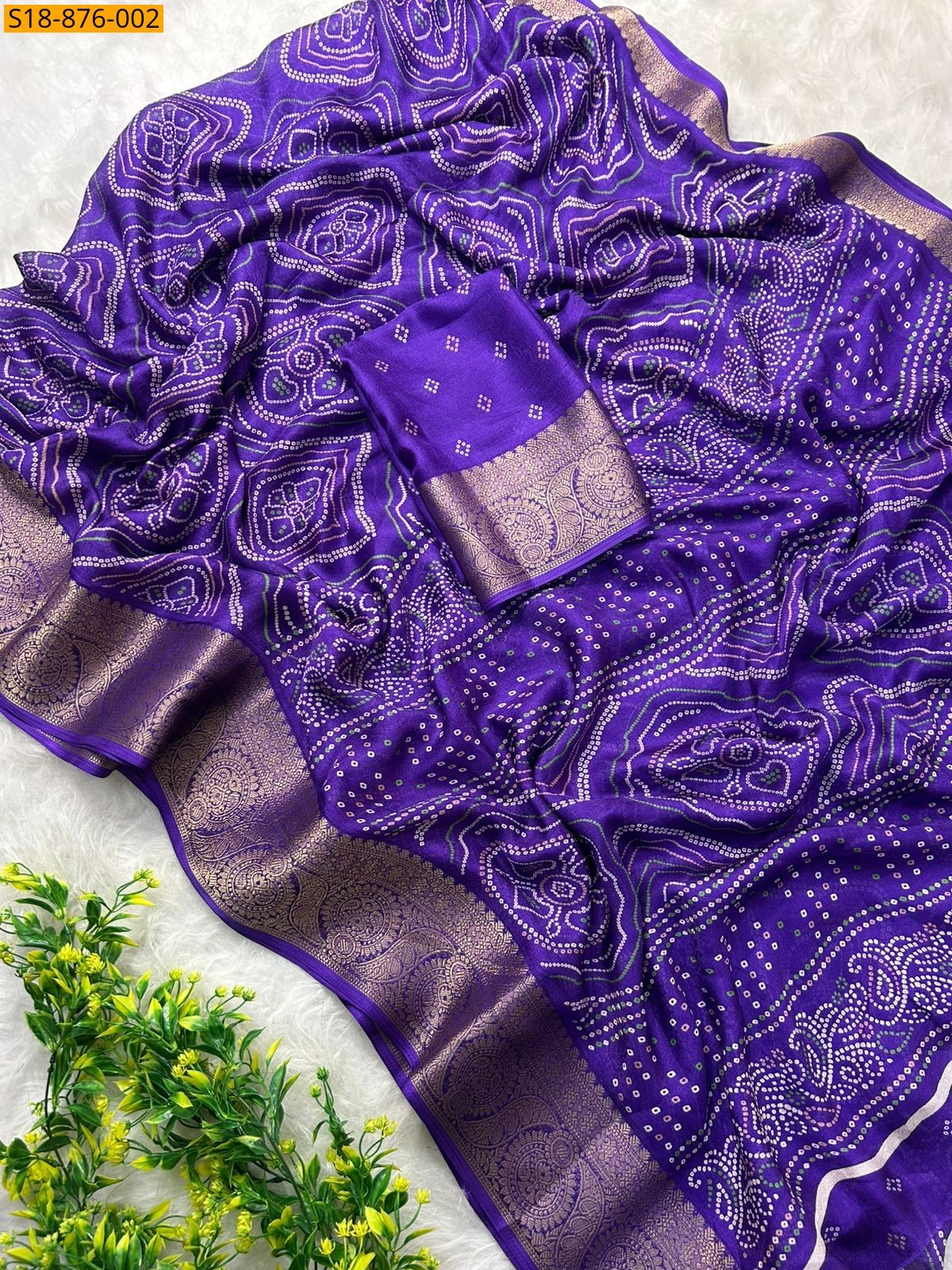 Violet Fancy Massmellow Saree