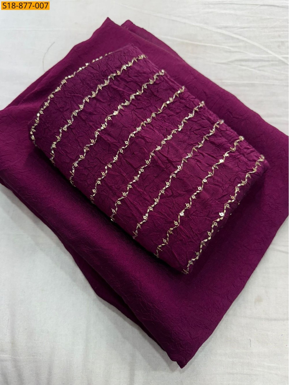 Fancy Rangoli Crush Saree