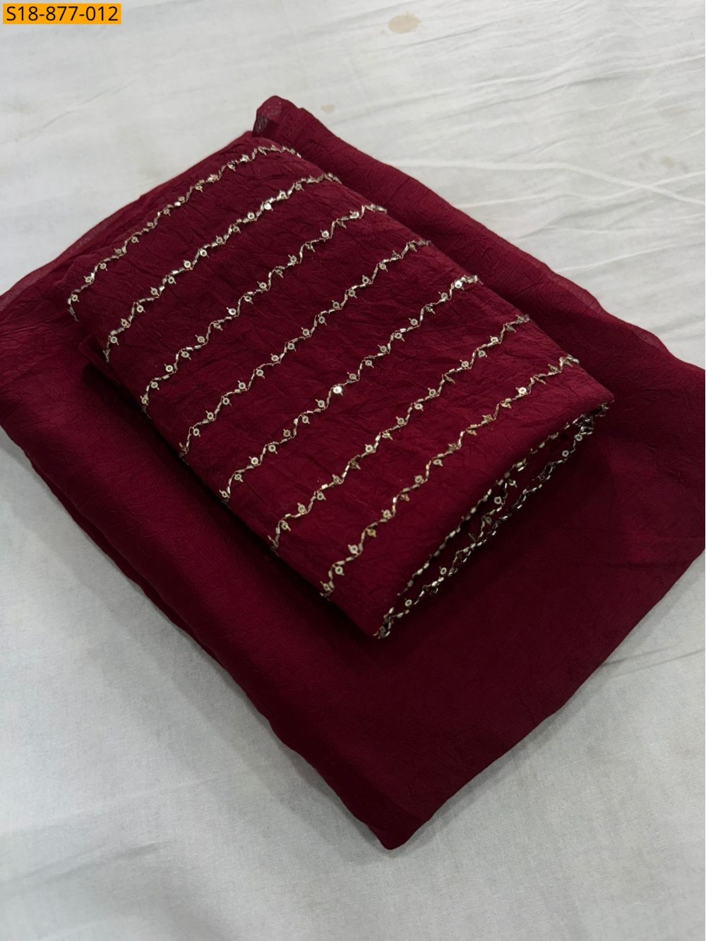 Fancy Rangoli Crush Saree