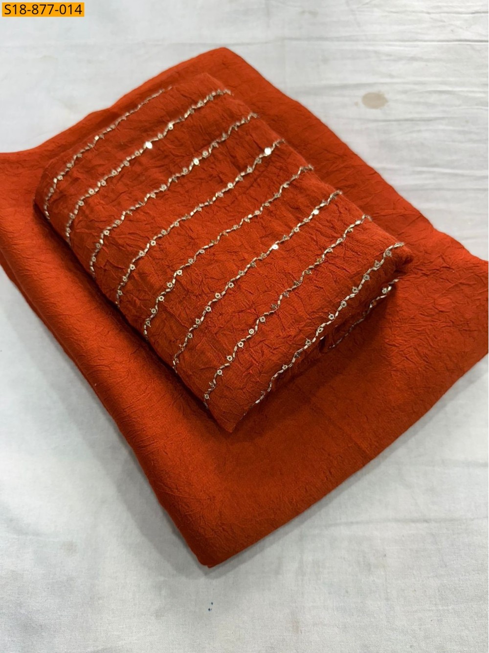 Fancy Rangoli Crush Saree