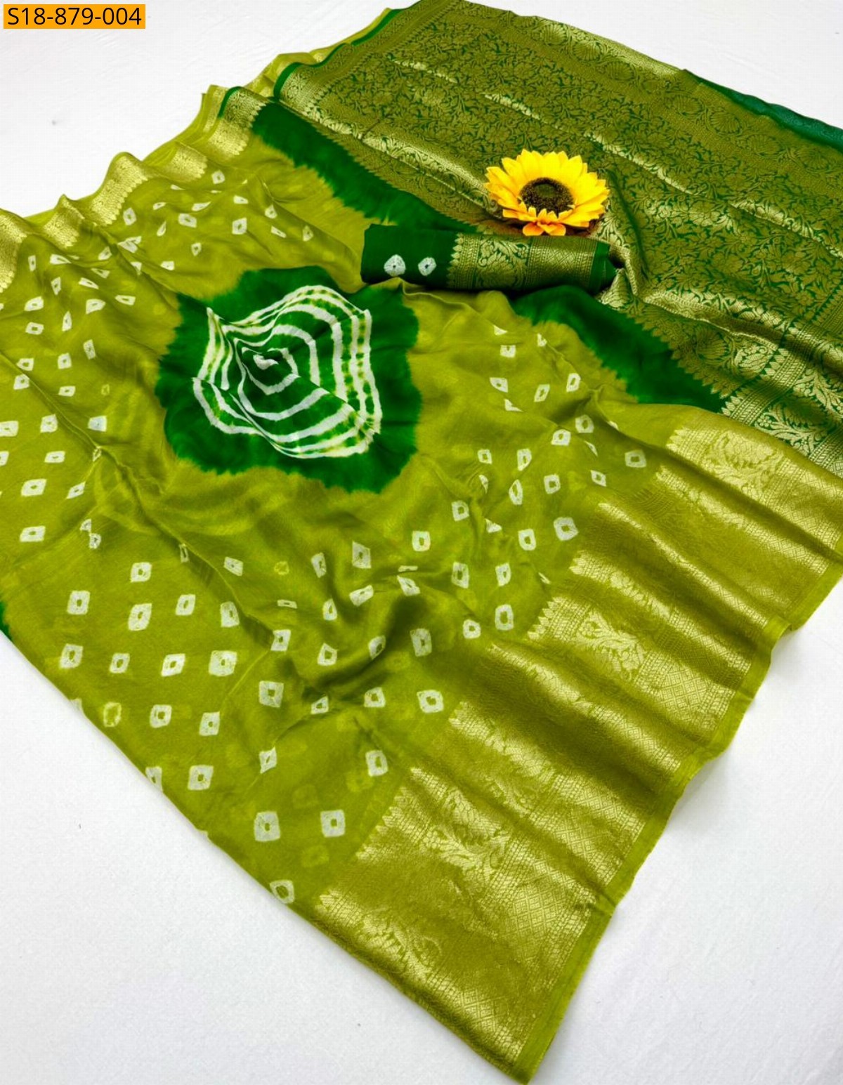 Green Fancy Cotton Silk Sarees
