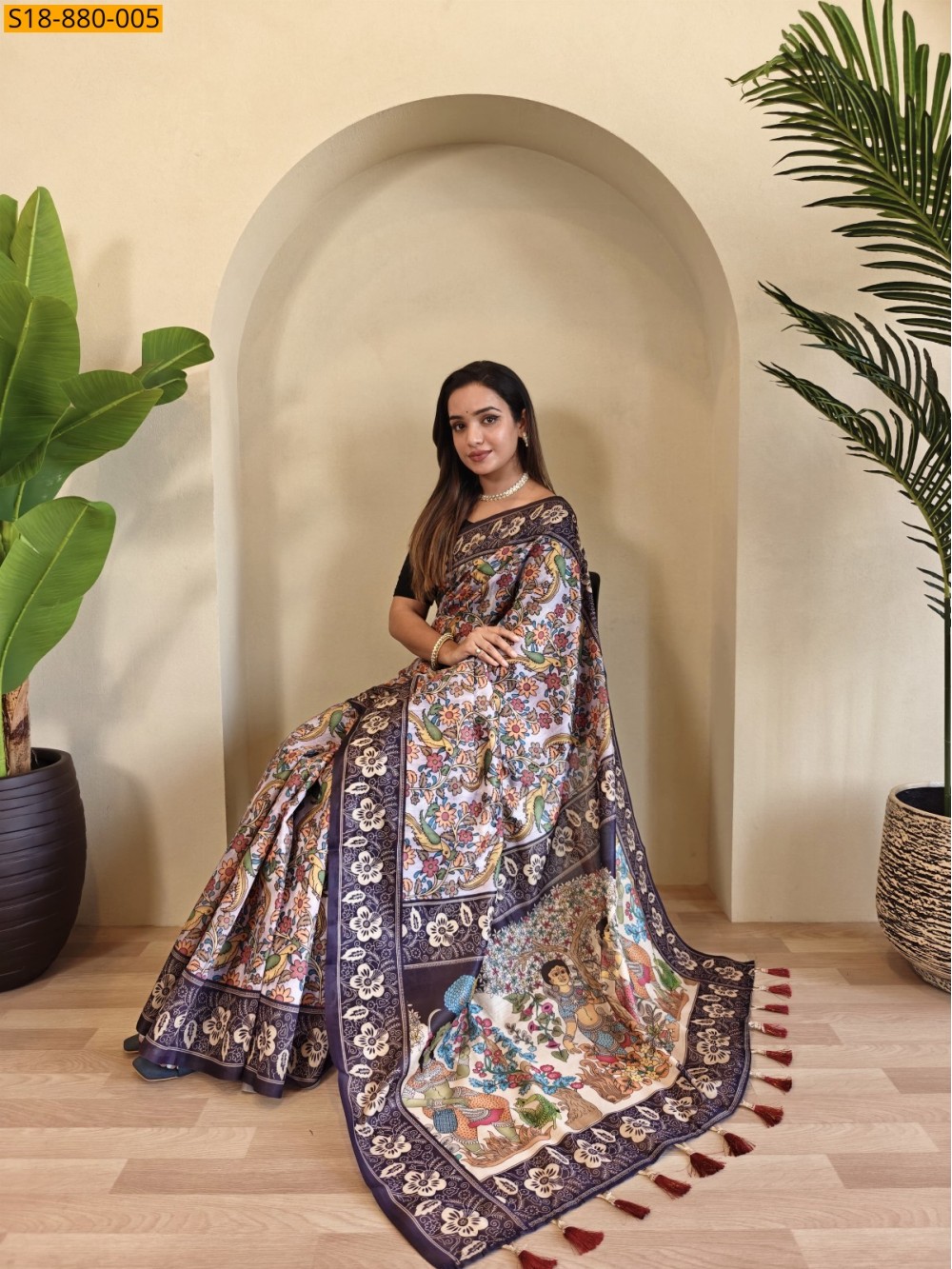 Fancy Soft cotton chanderi sarees
