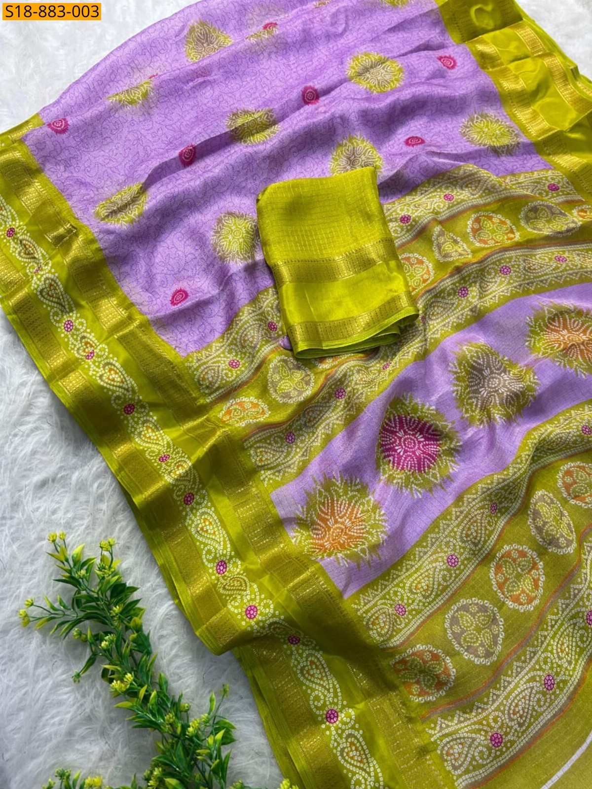 Violet Fancy Marshmellow Saree