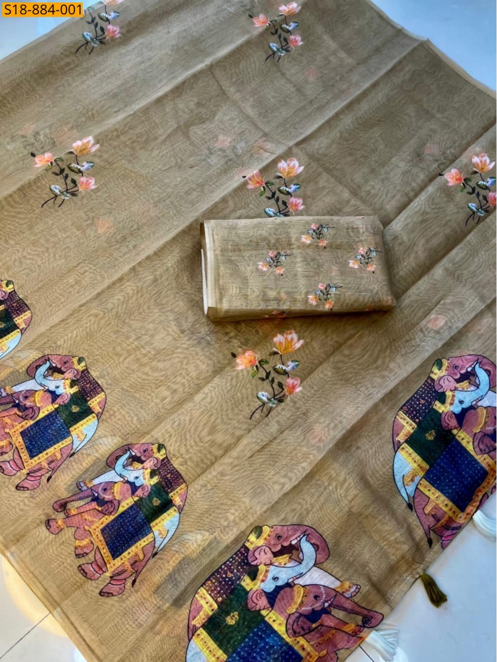 Fancy Soft Chanderi Cotton Saree