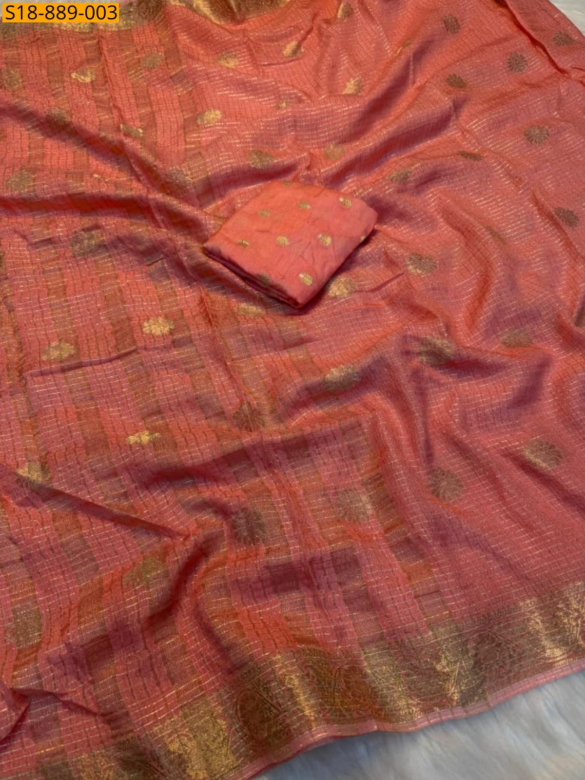 Pink Fancy soft Viscose saree