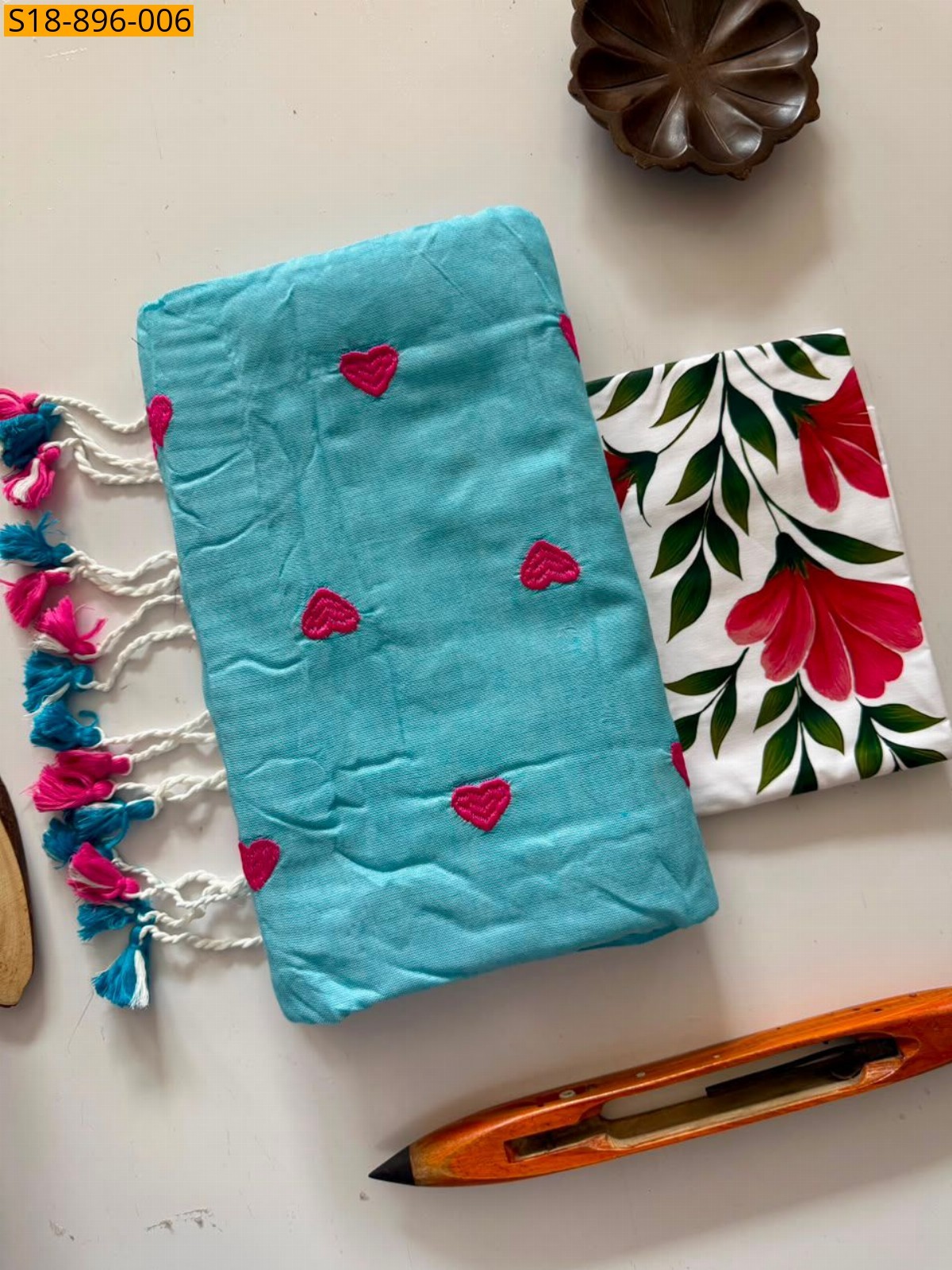 Fancy Khadi cotton saree
