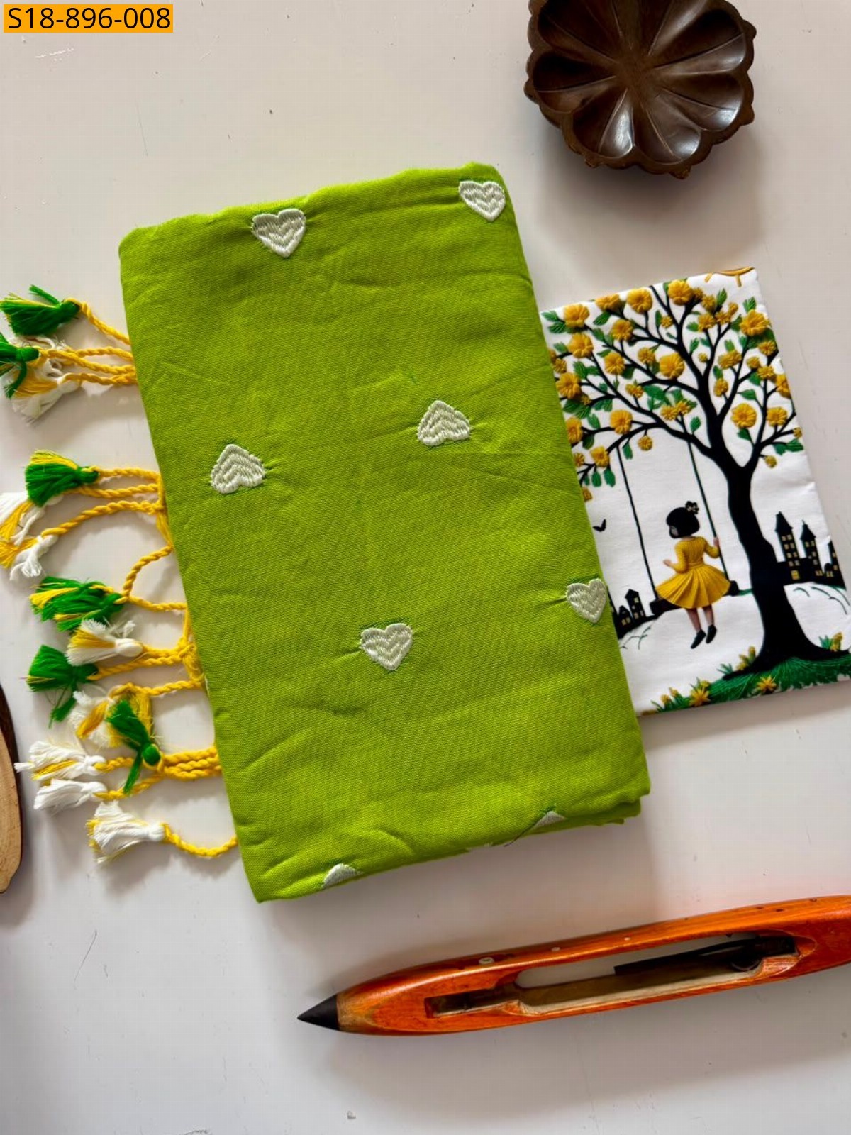 Fancy Khadi cotton saree