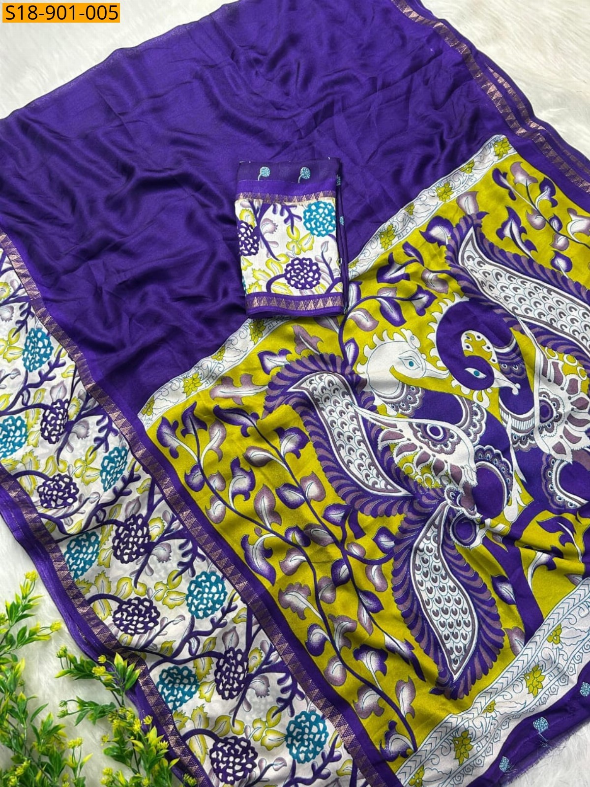 Violate Fancy Mass mellow saree