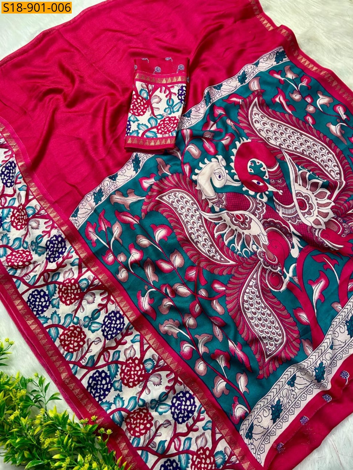 Pink Fancy Mass mellow saree