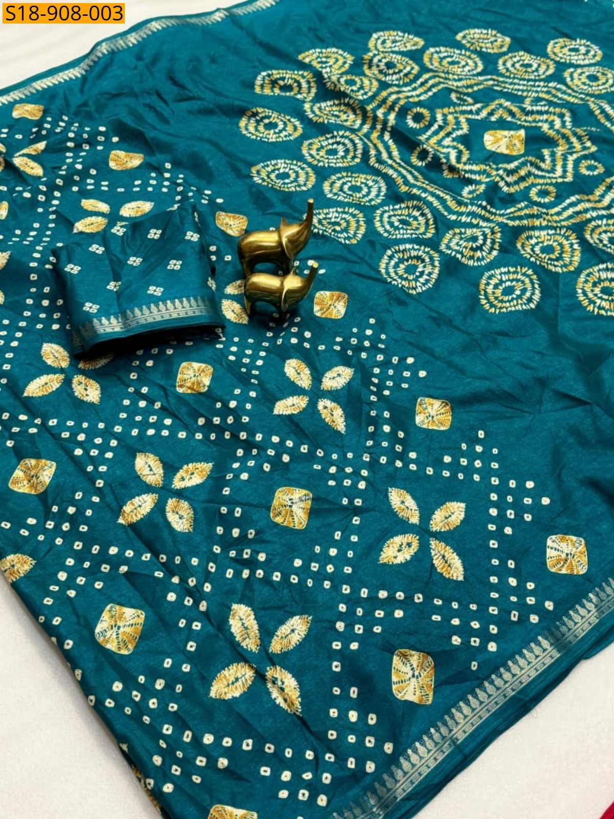 Morpitch Fancy Tussar Silk saree