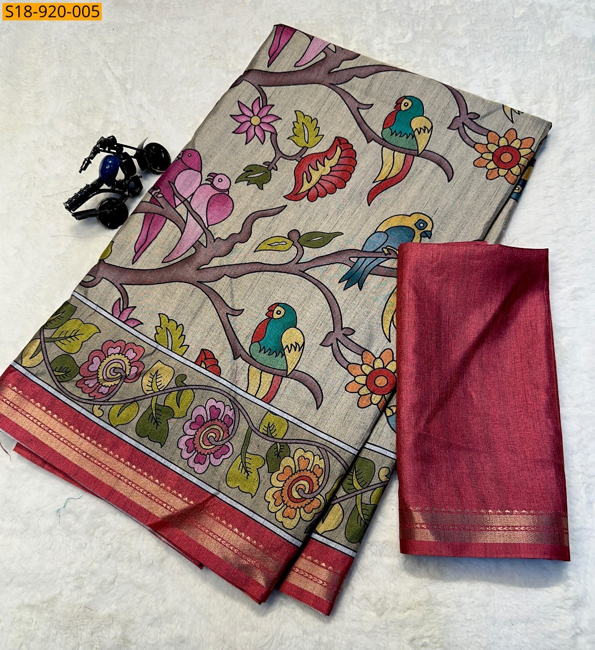 Fancy Tussar Silk Saree