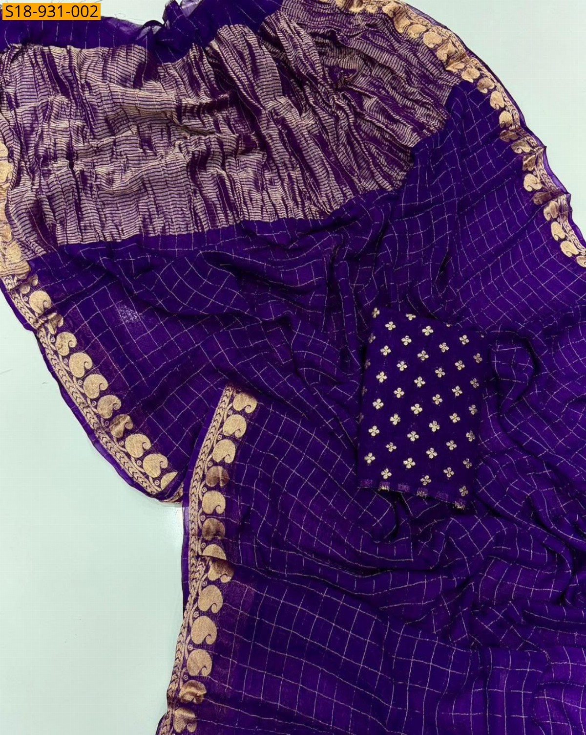 Violet Fancy Viscose Georgette Saree