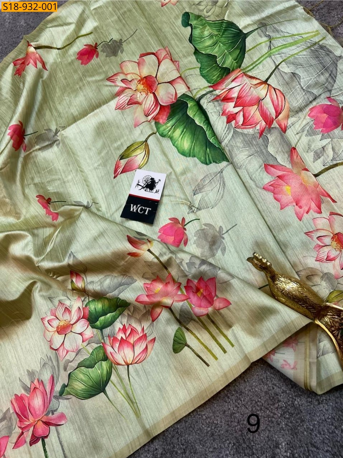 Pista Green Fancy Soft Tussar Silk Saree