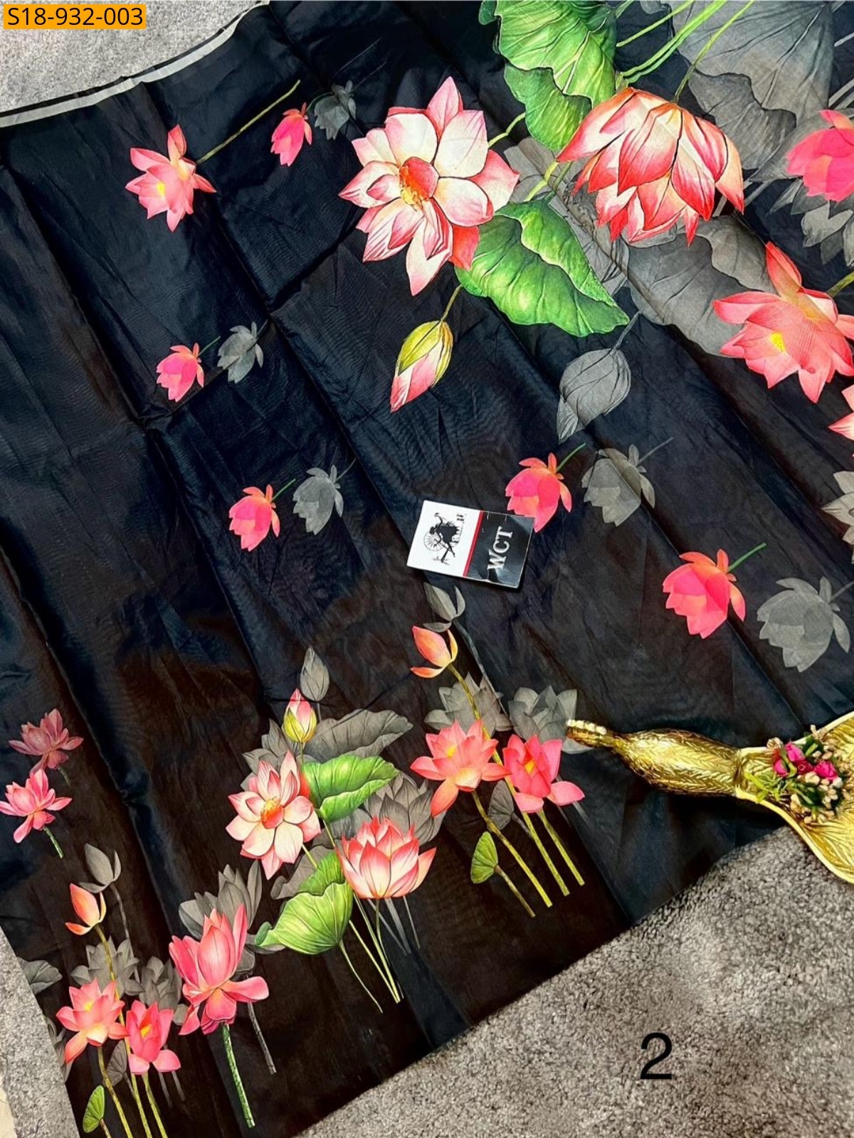 Black Fancy Soft Tussar Silk Saree