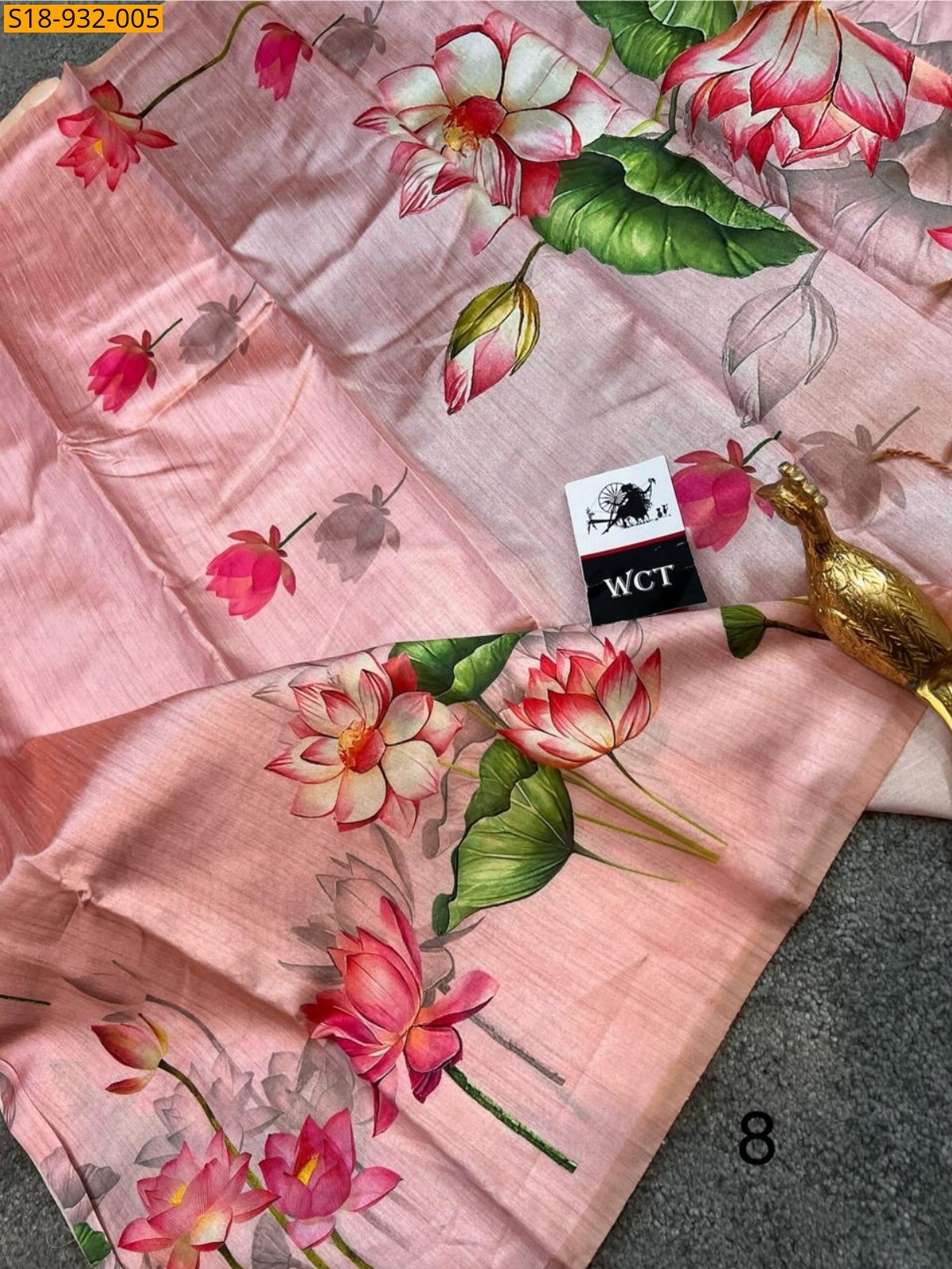 Pink Fancy Soft Tussar Silk Saree