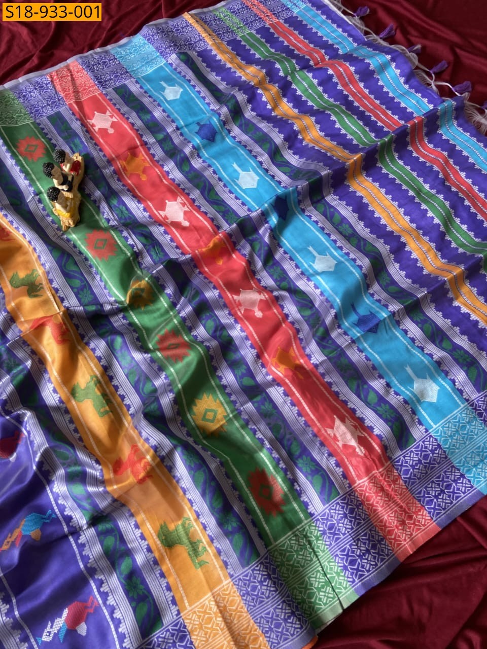 Multi Color Fancy Soft Silk Saree