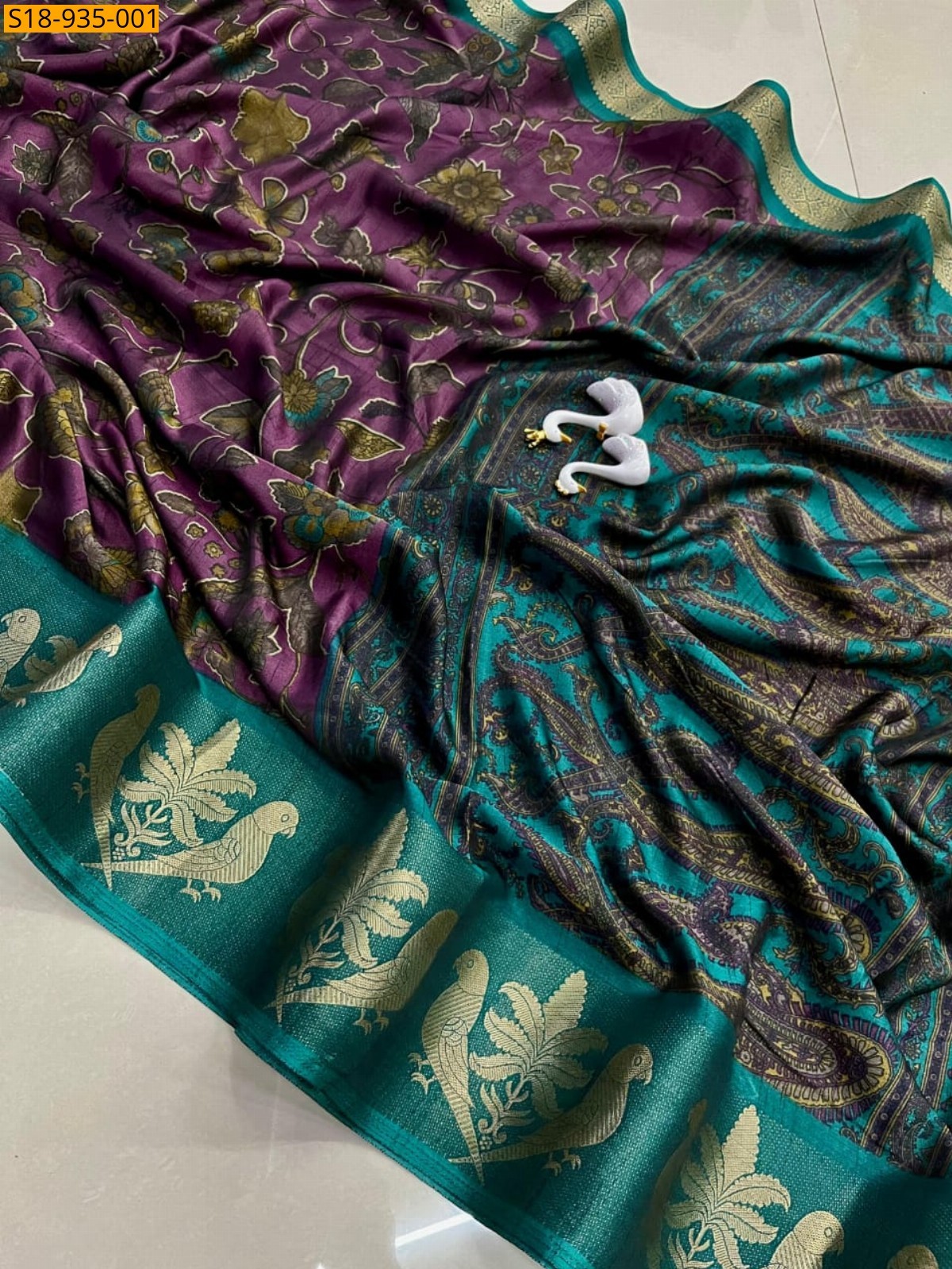 Wine Fancy Soft bleck dola silk sarees