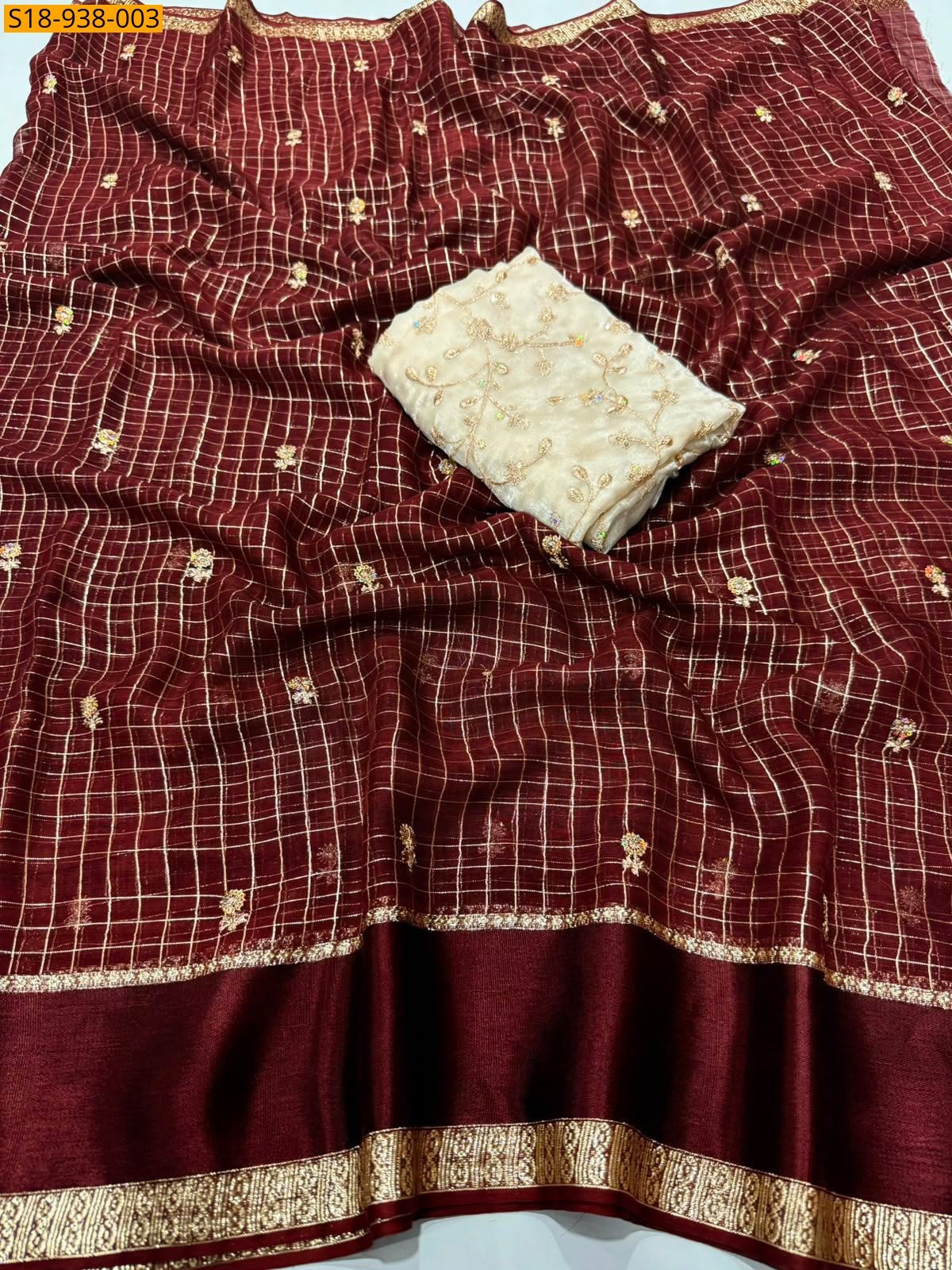 Maroon Fancy Viscose Georgette sarees
