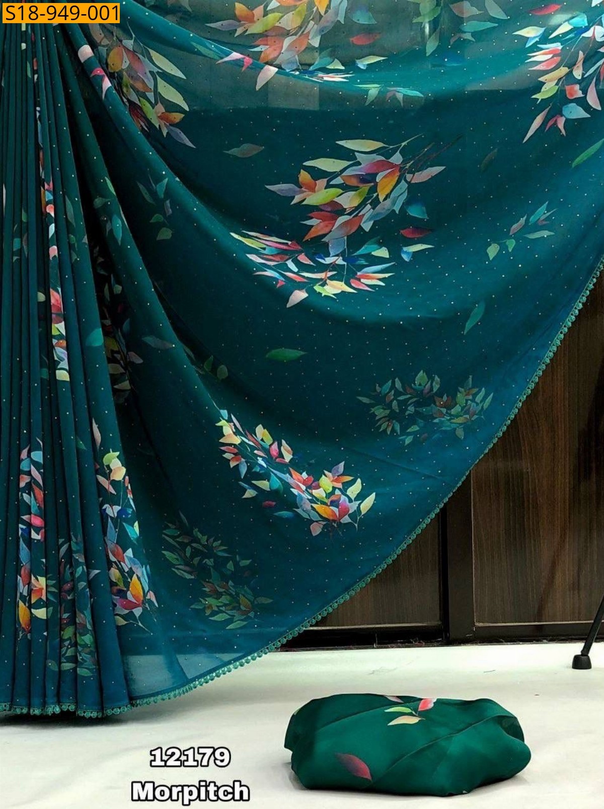 Morpitch Fancy Georgette Blooming Saree