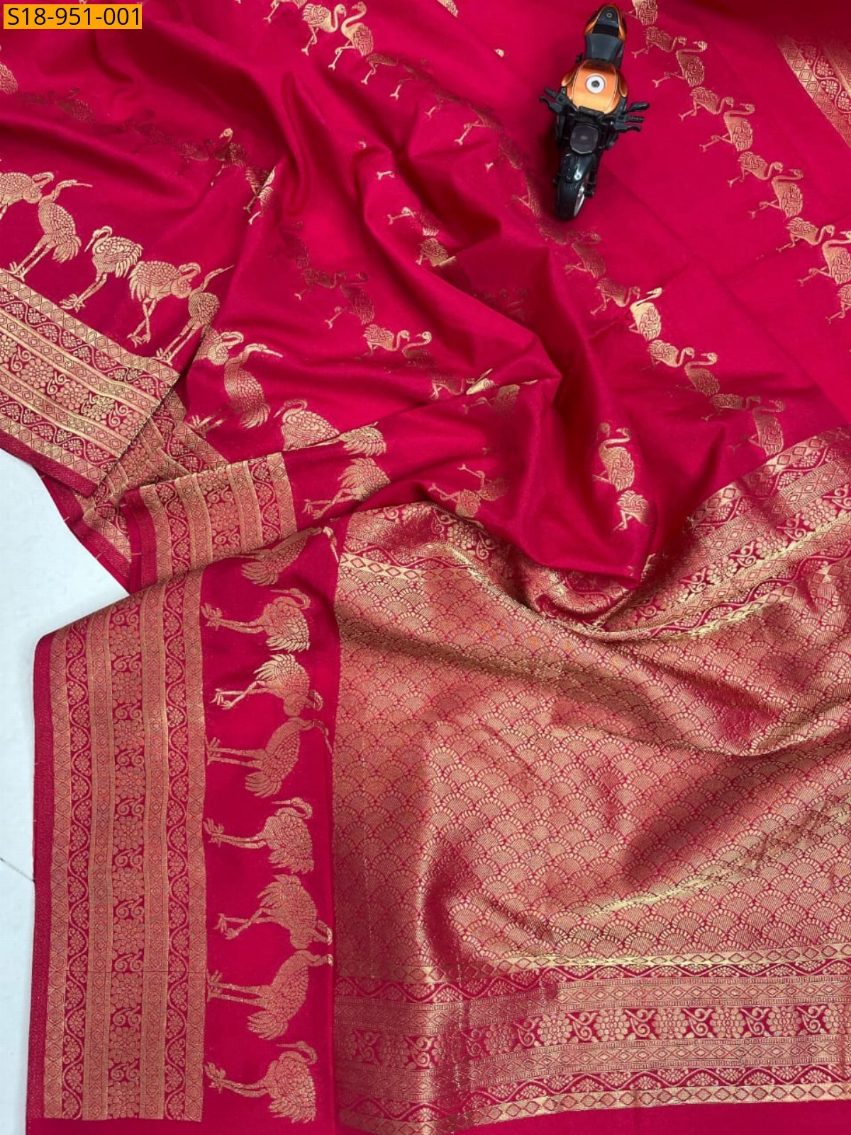 Pink Fancy viscose crepe Silk Saree