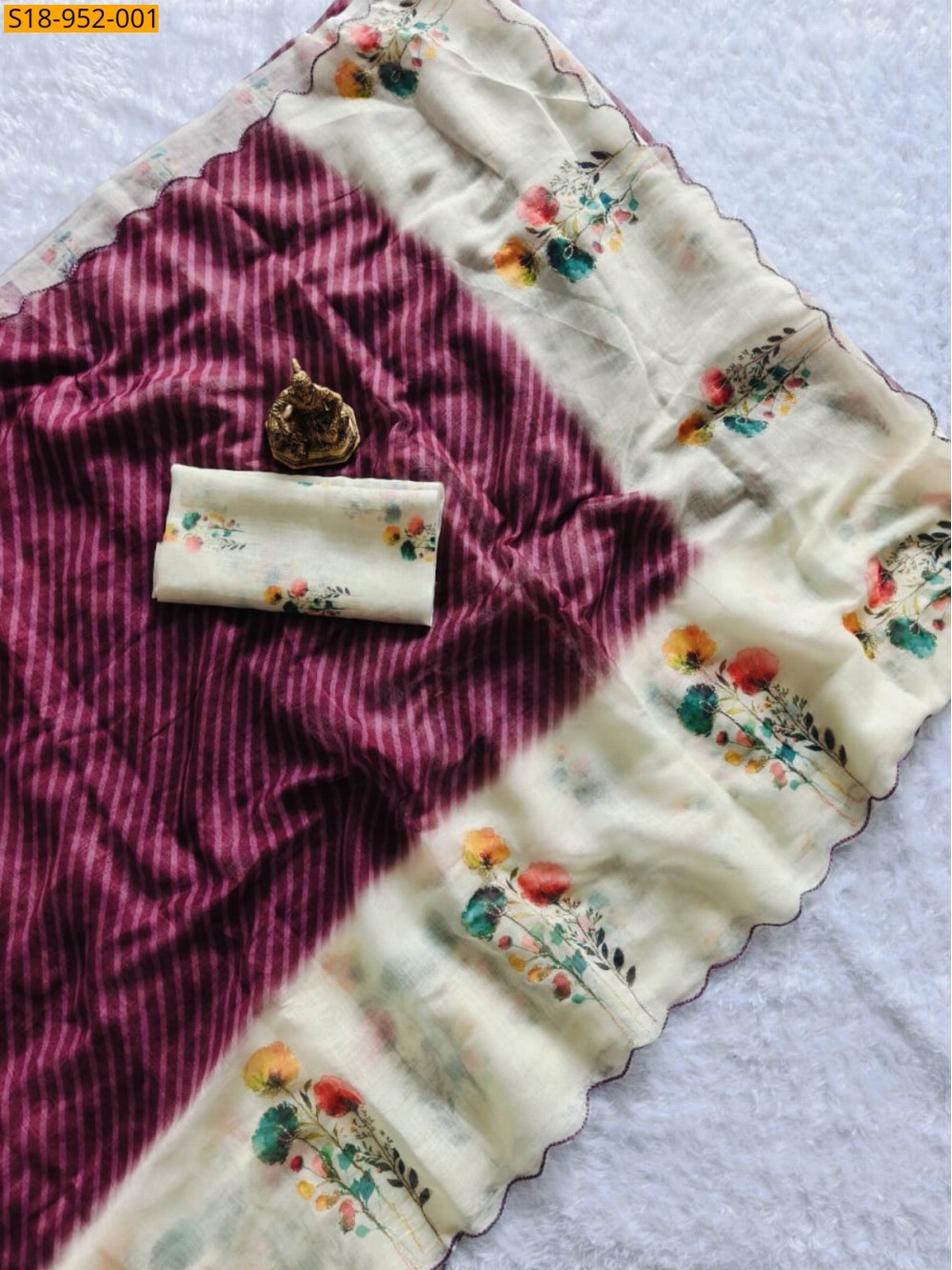 Fancy Linen Saree