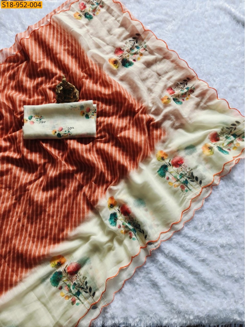 Fancy Linen Saree