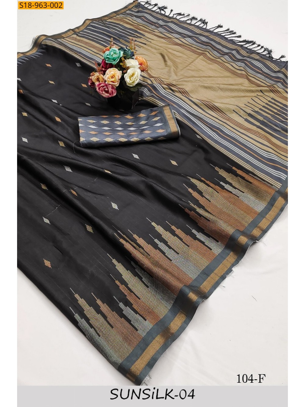 Fancy Tussar Silk saree