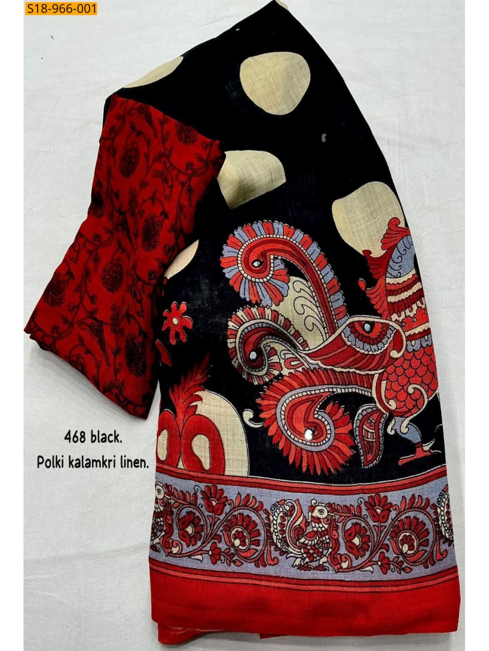 Black Fancy Linen printed Saree Black Fancy Linen printed Saree