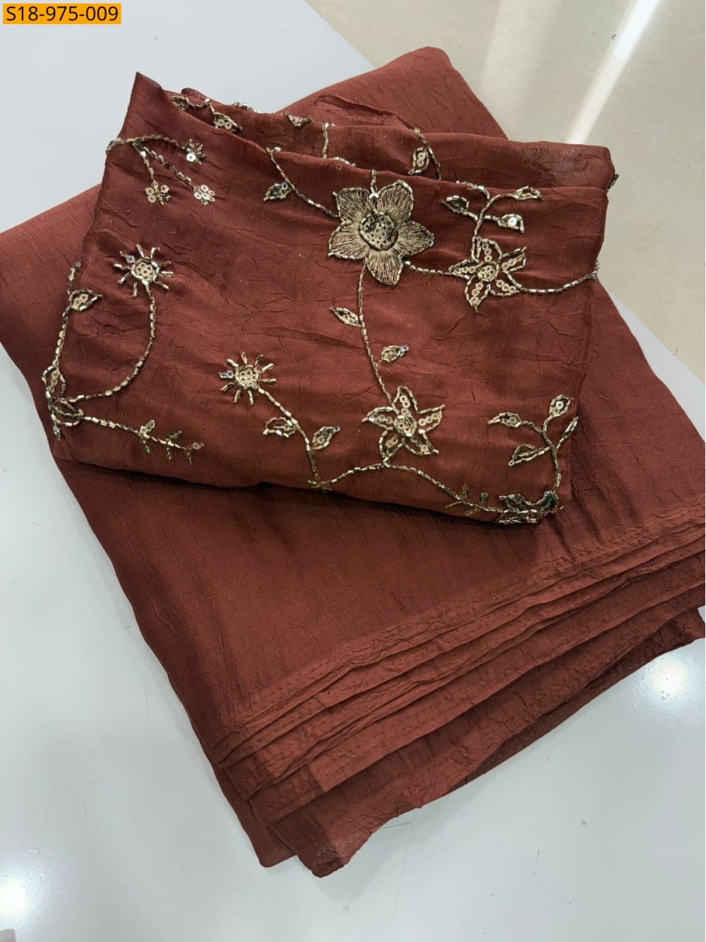 Fancy Rangoli Crush Saree