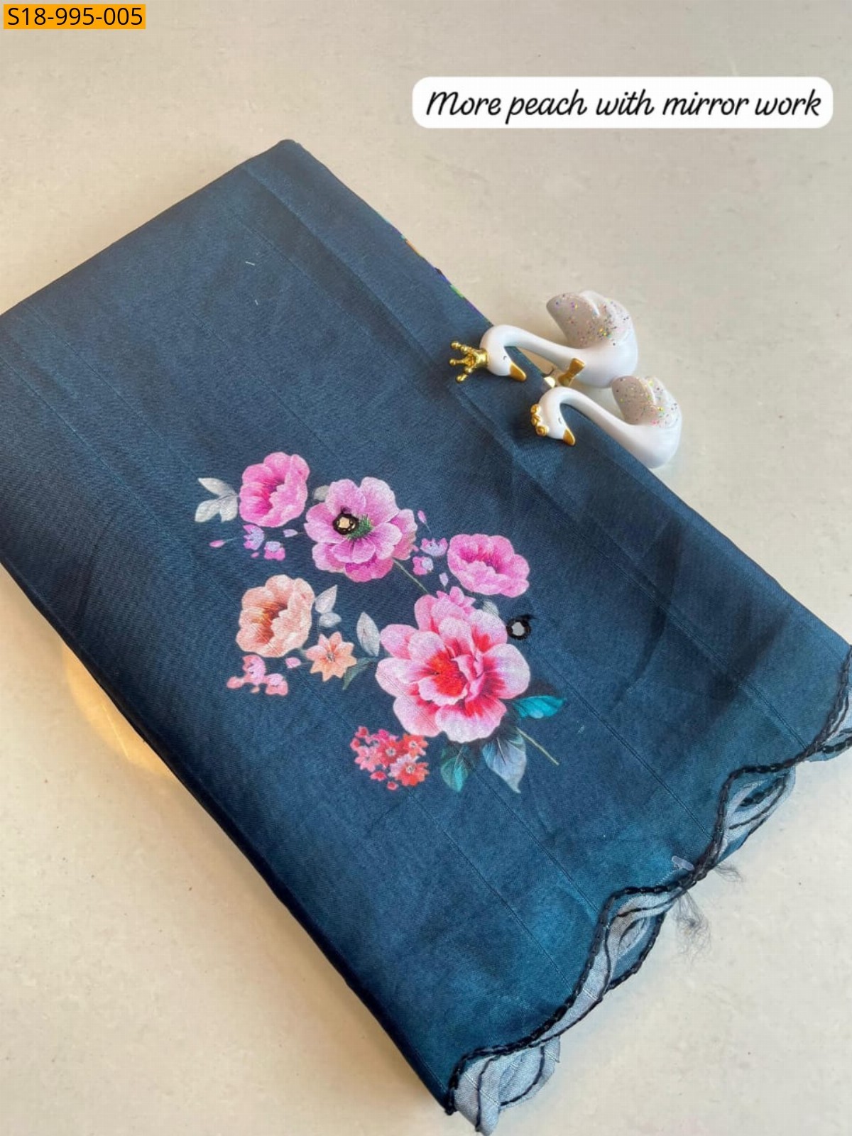 Morpitch Fancy Tussar Silk Sarees