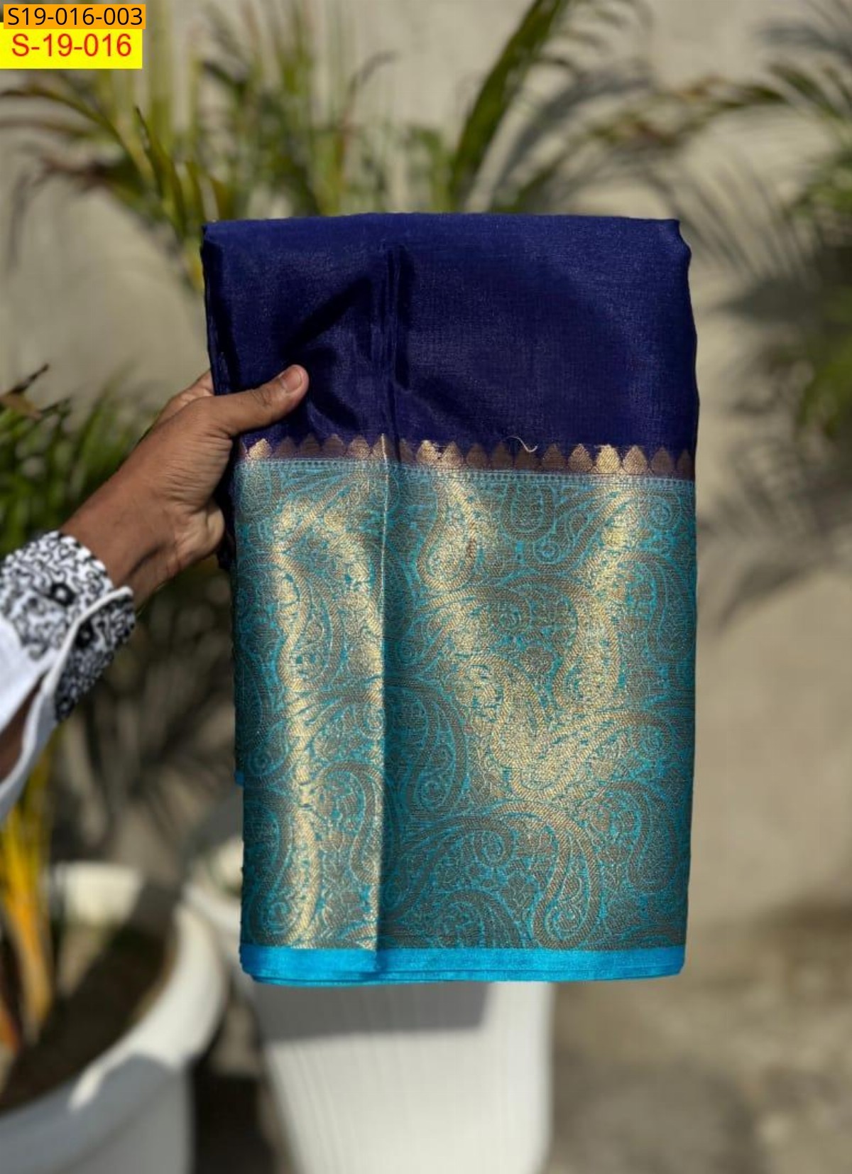 Blue Banarasi warm soft silk sarees
