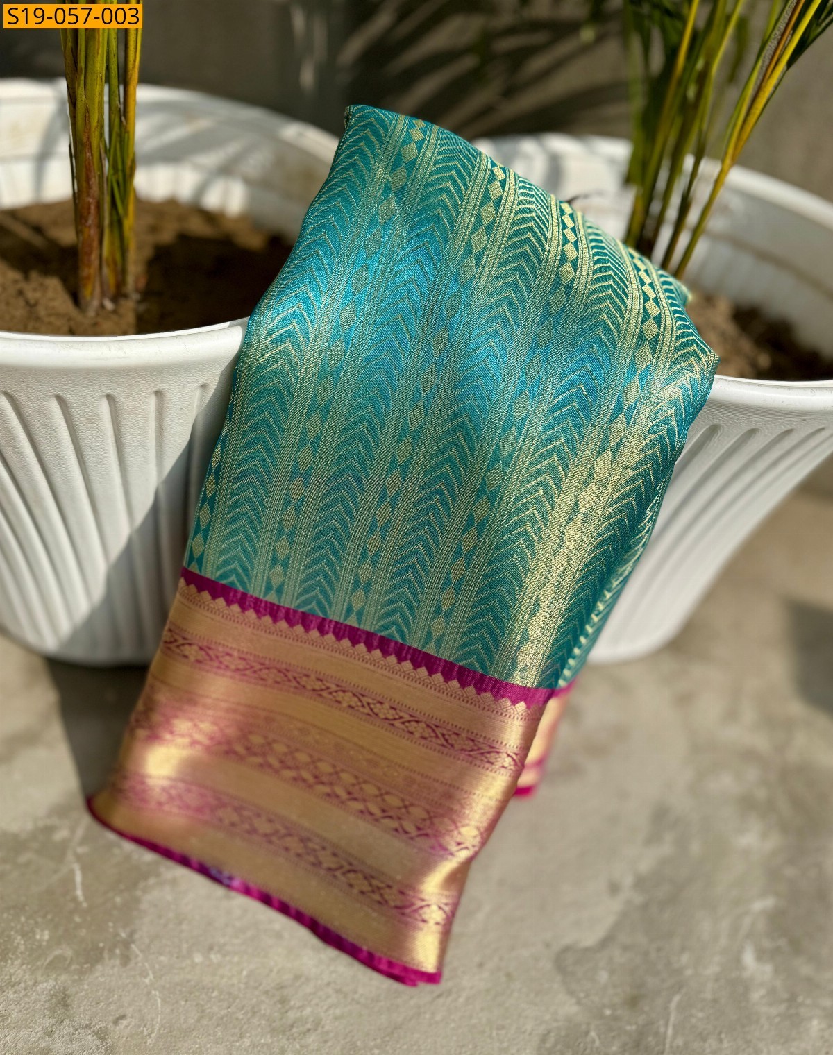 Blue Semi kanchi soft silk banarasi sarees