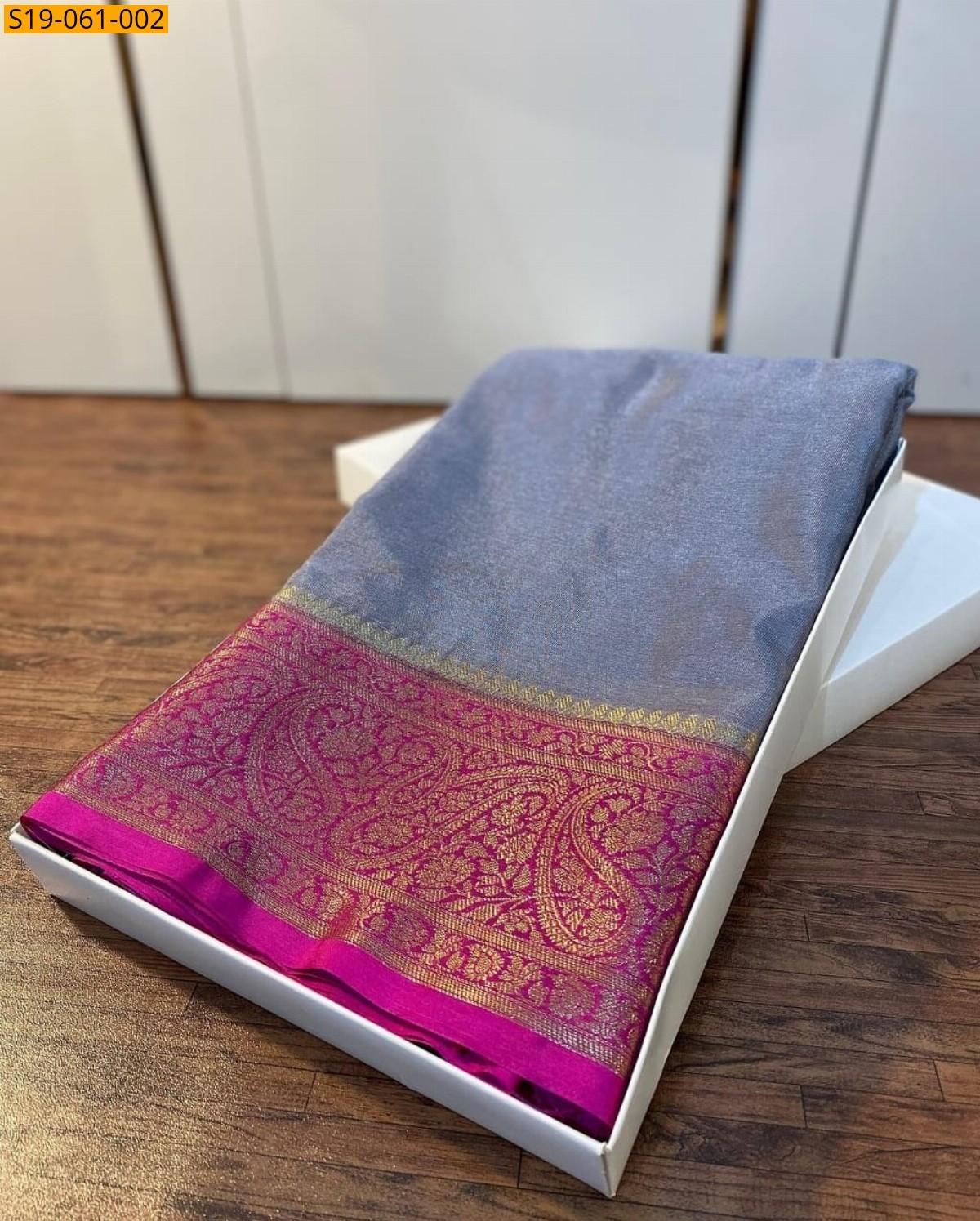 Gray Banarasi Fancy warm silk sarees