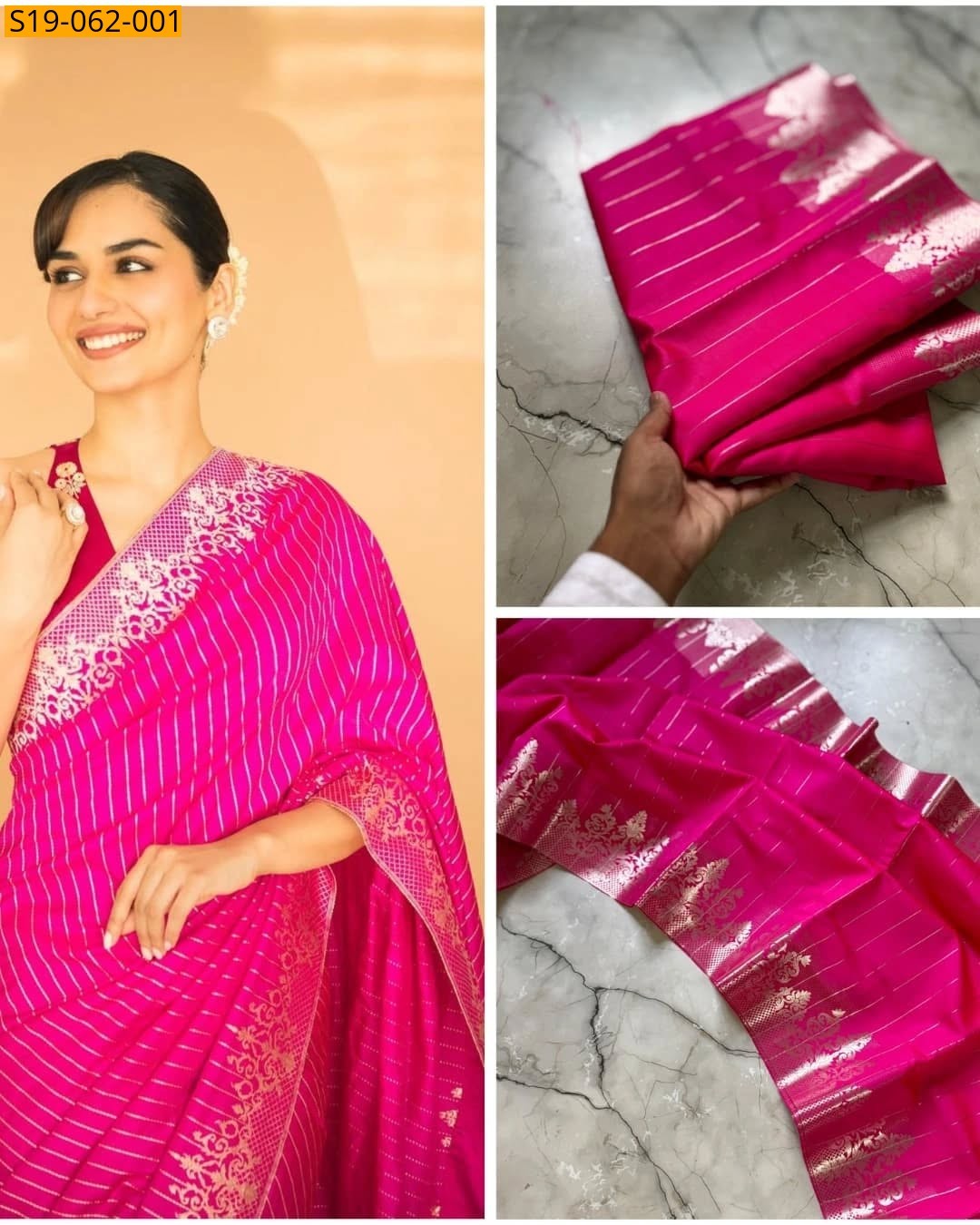 Pink Banarasi Fancy silk sarees