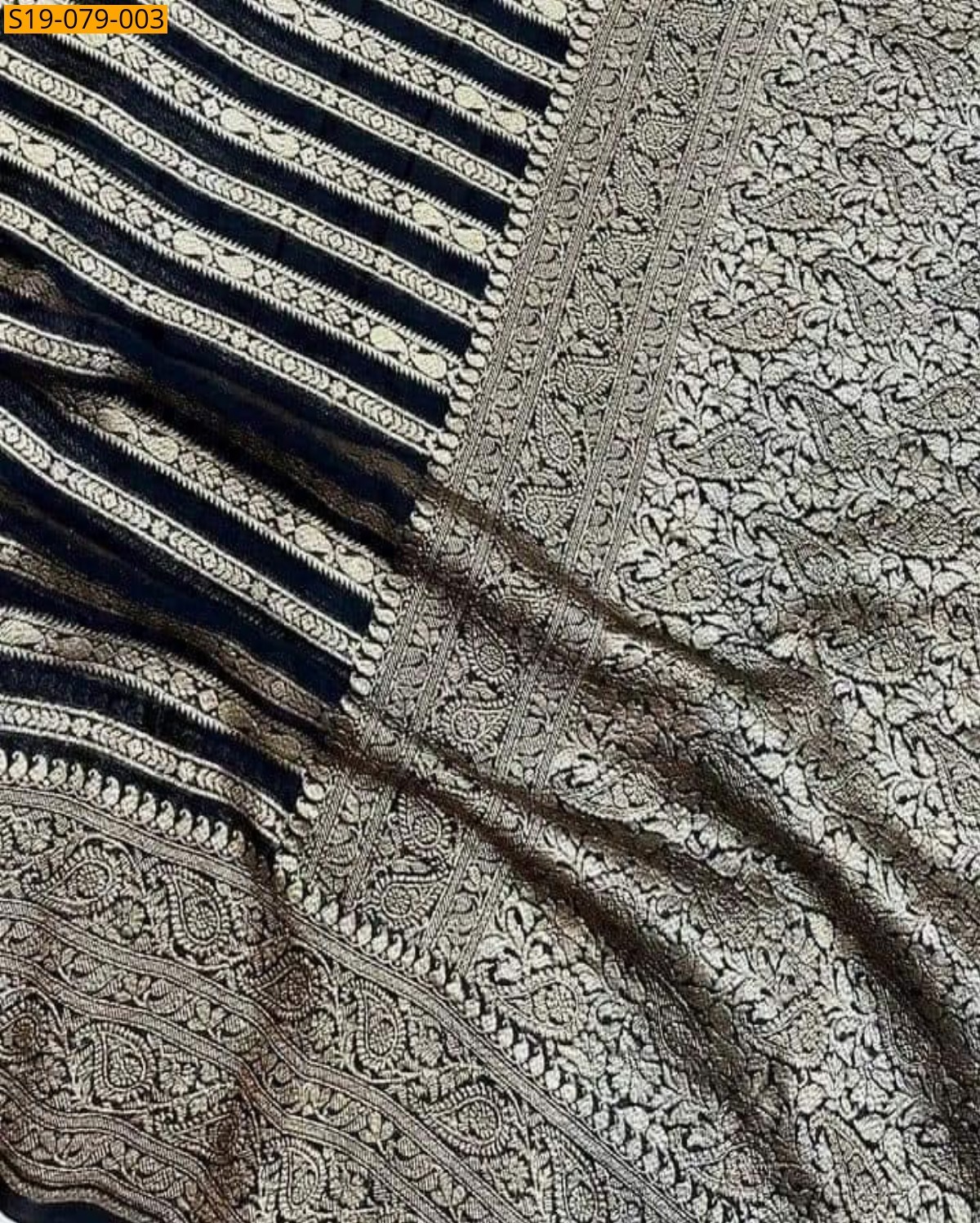 Black Fancy silk  saree