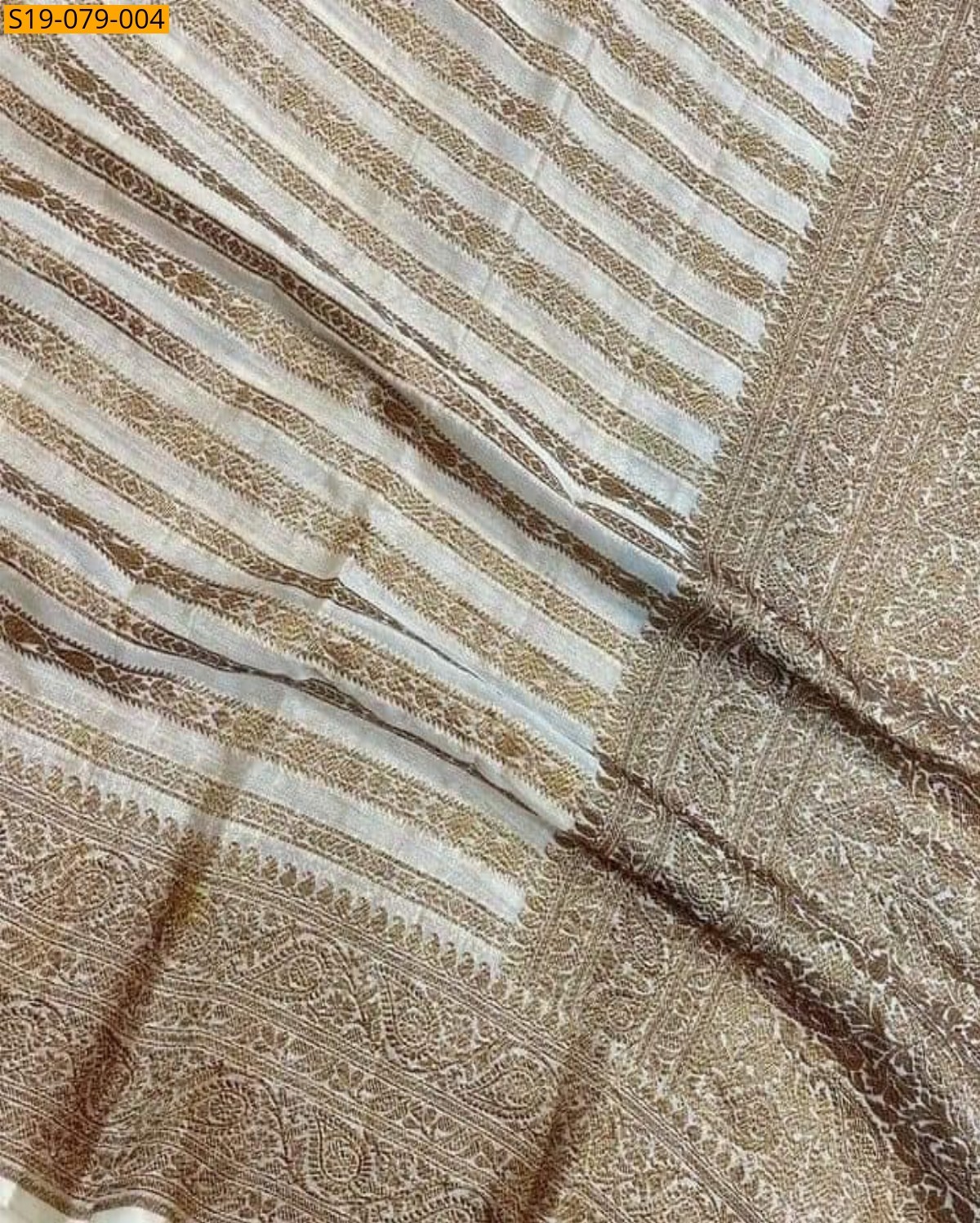 Half white Fancy silk  saree