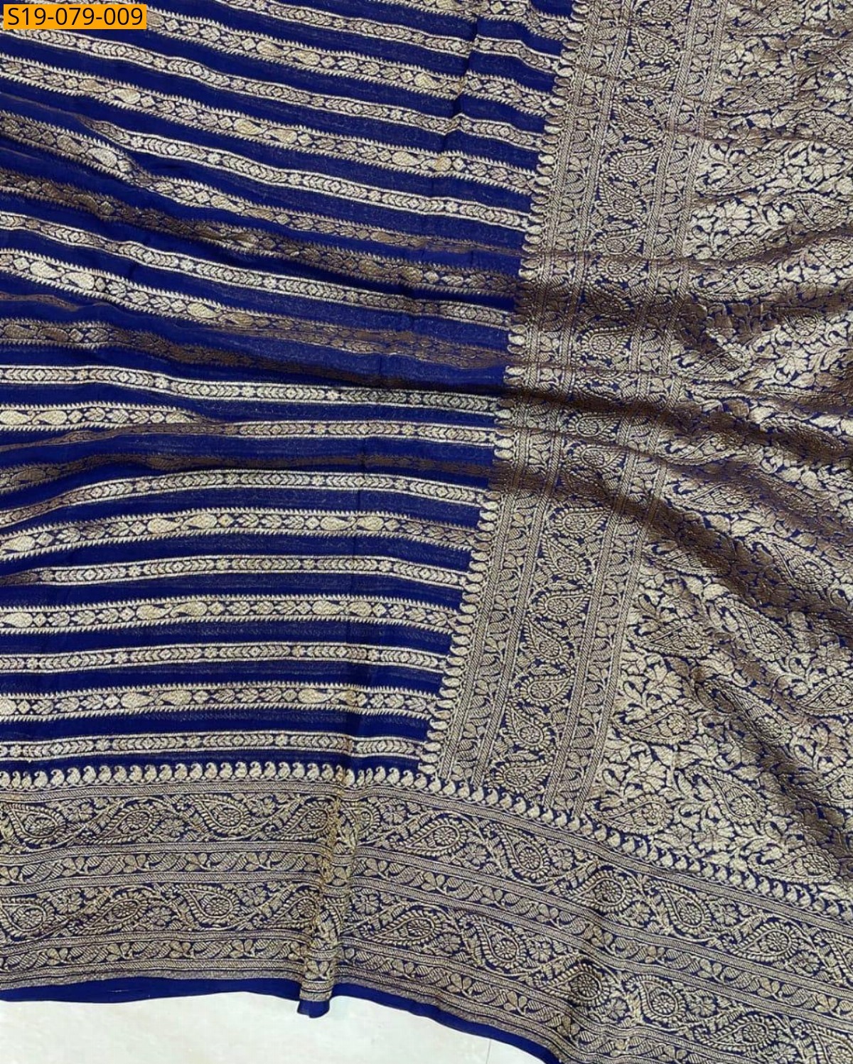 Blue Fancy silk  saree