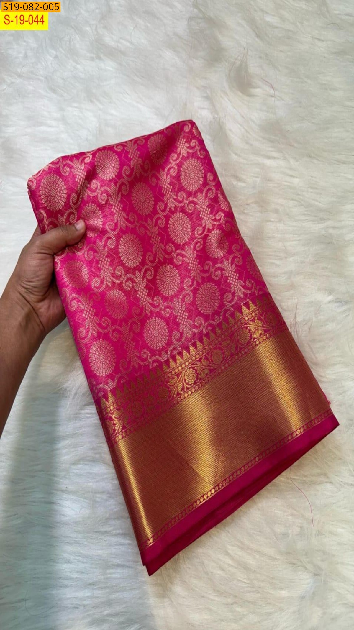 Pink Fancy kanchii silk tissue sarees 