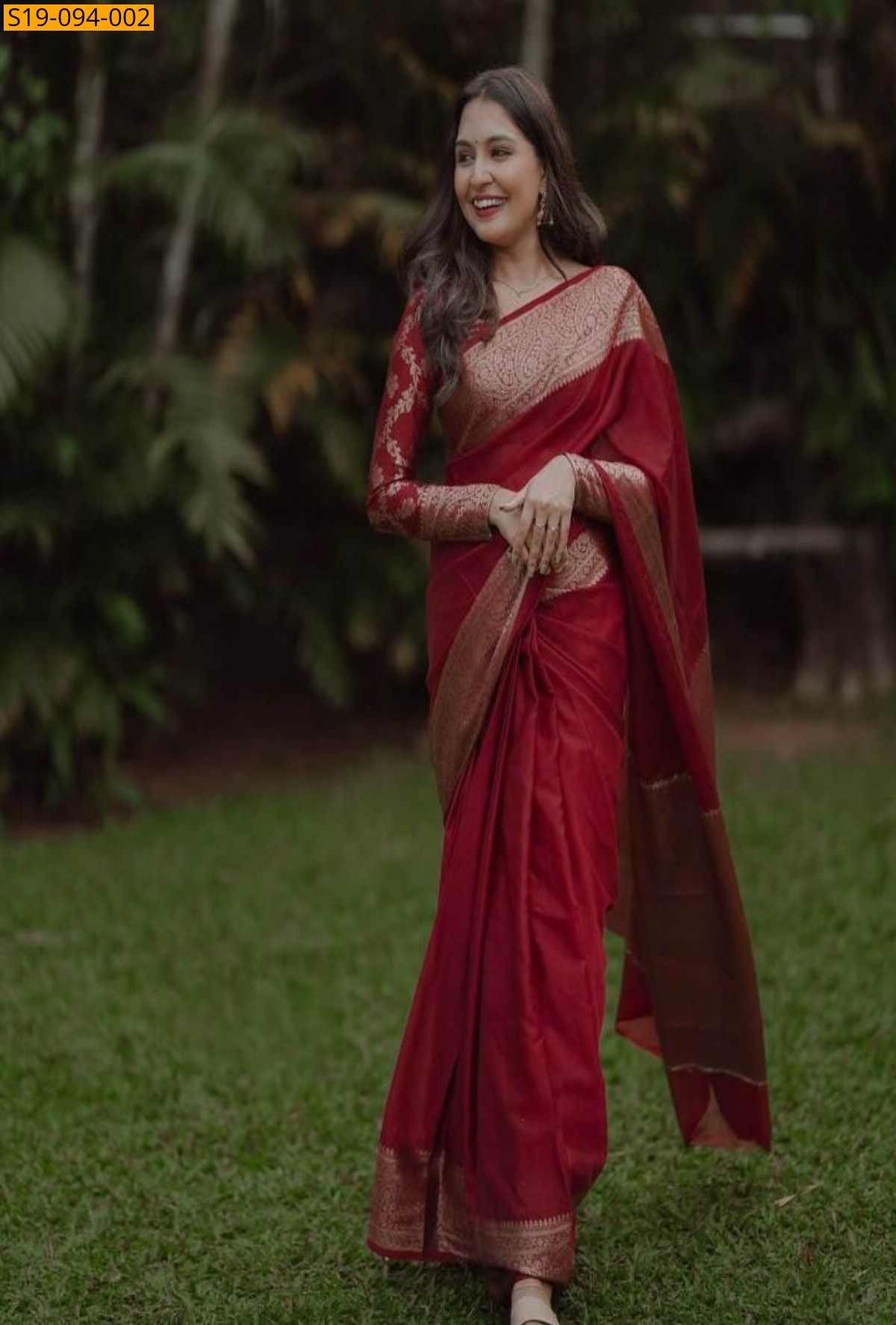 Maroon Fancy soft silk sarees