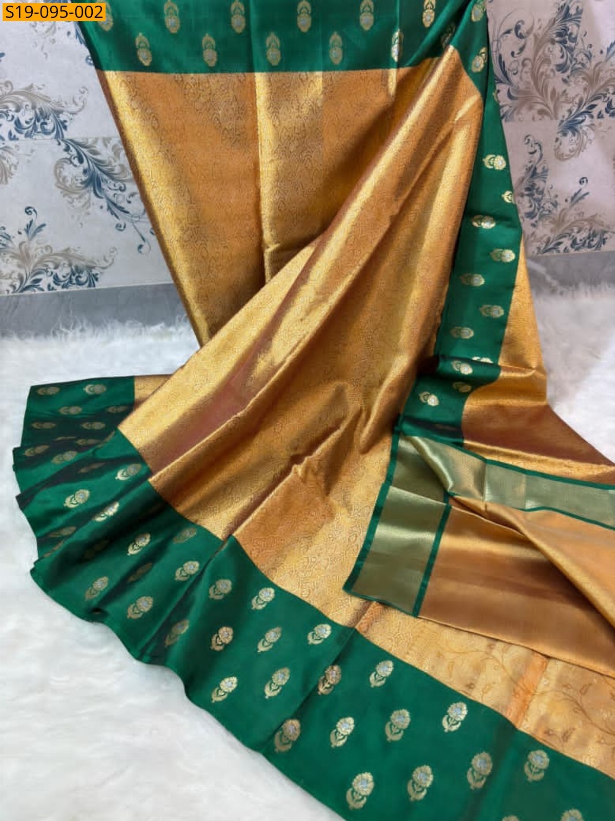 Gold Fancy kanchivaram silk saree