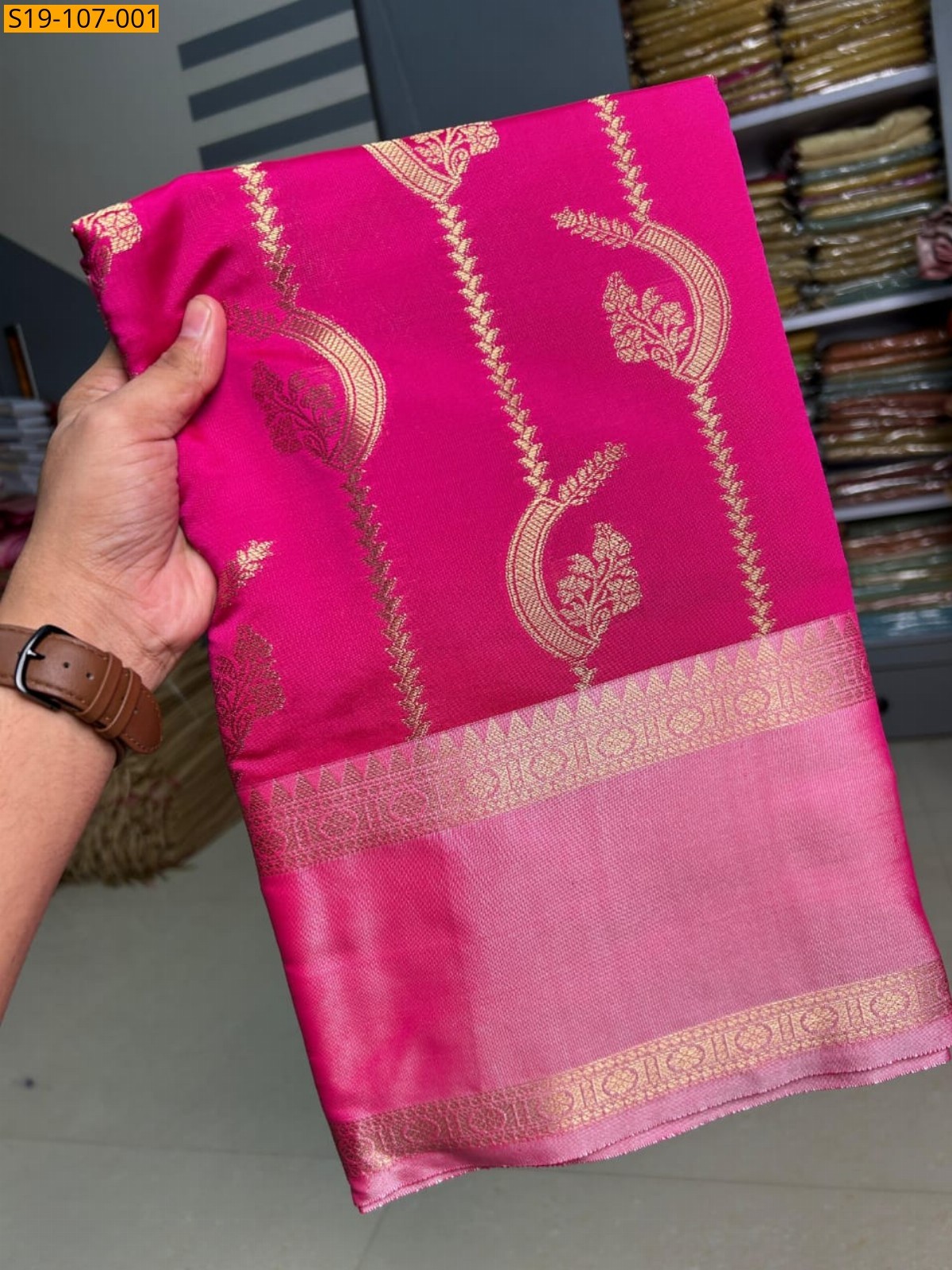 Pink Fancy semi katan soft silk saree 