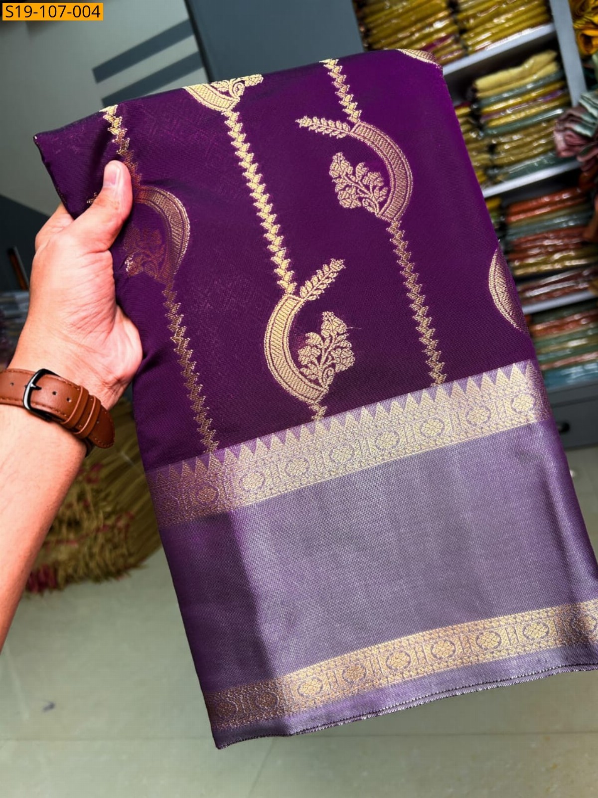Wine Fancy semi katan soft silk saree 