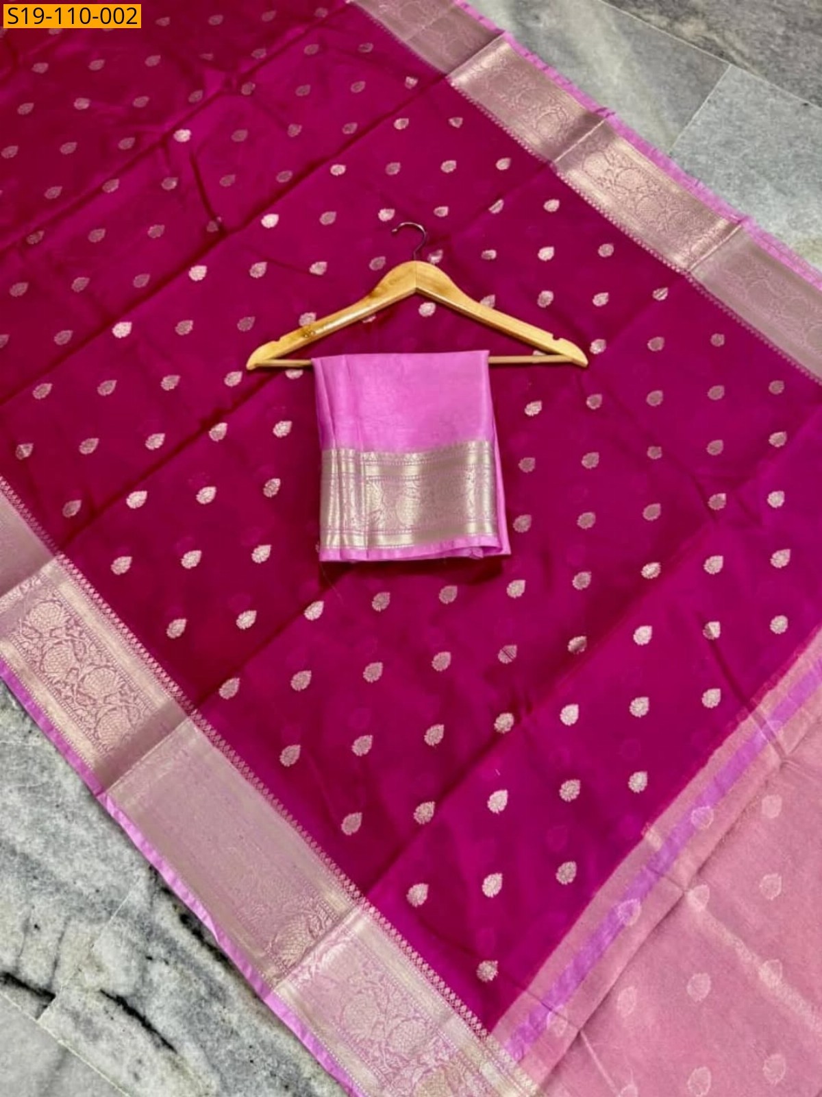 Magenta Fancy Banarasi Warm Silk  saree