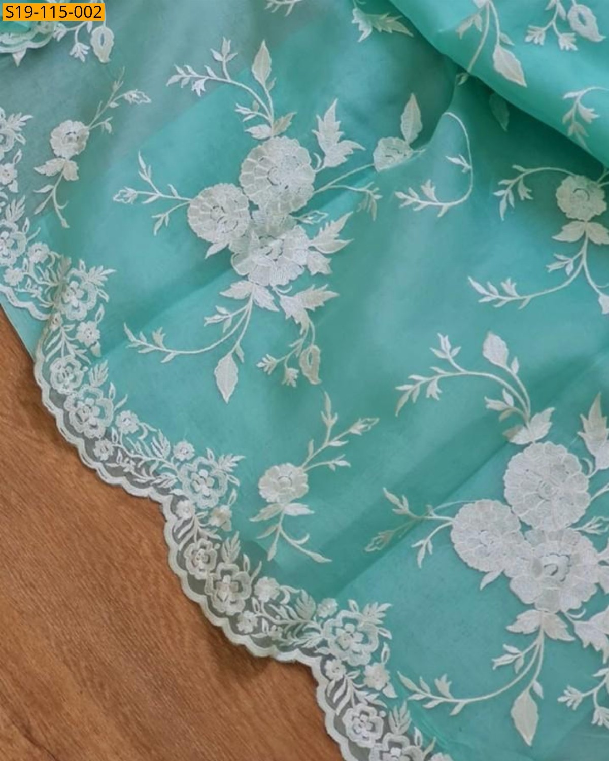 Pista green Fancy banarasi Organza saree