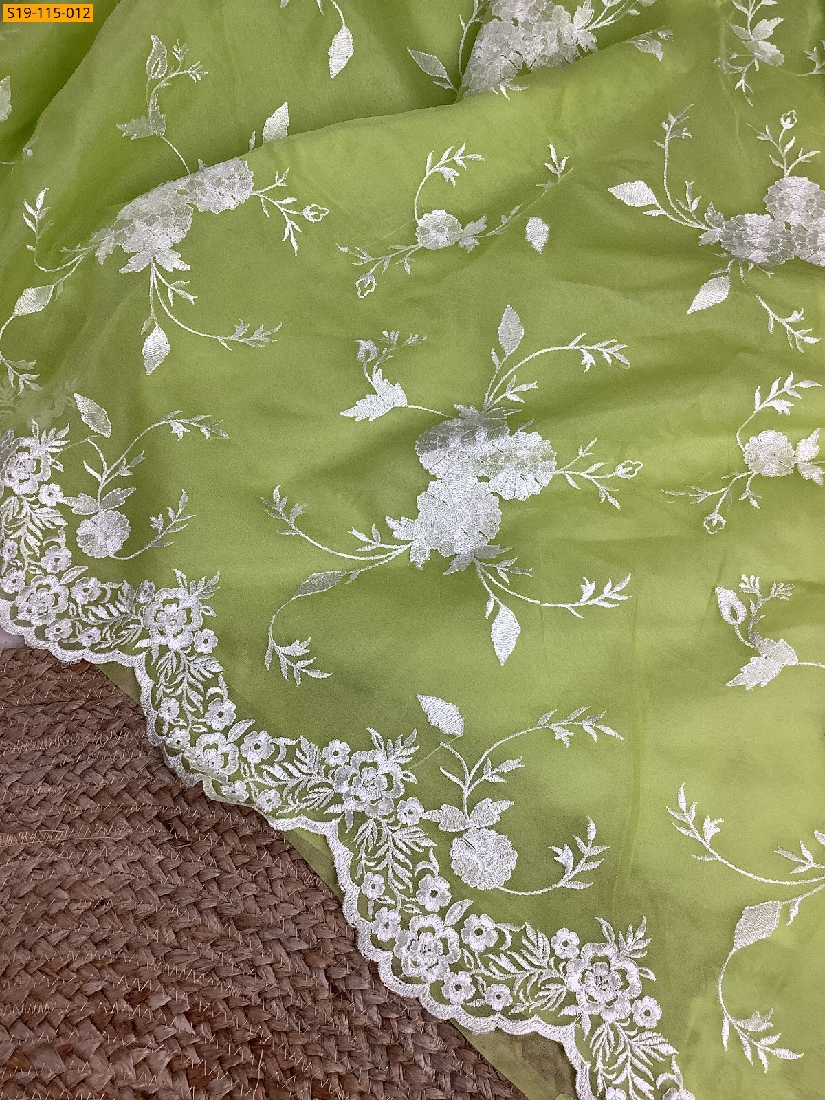 Green Fancy banarasi Organza saree