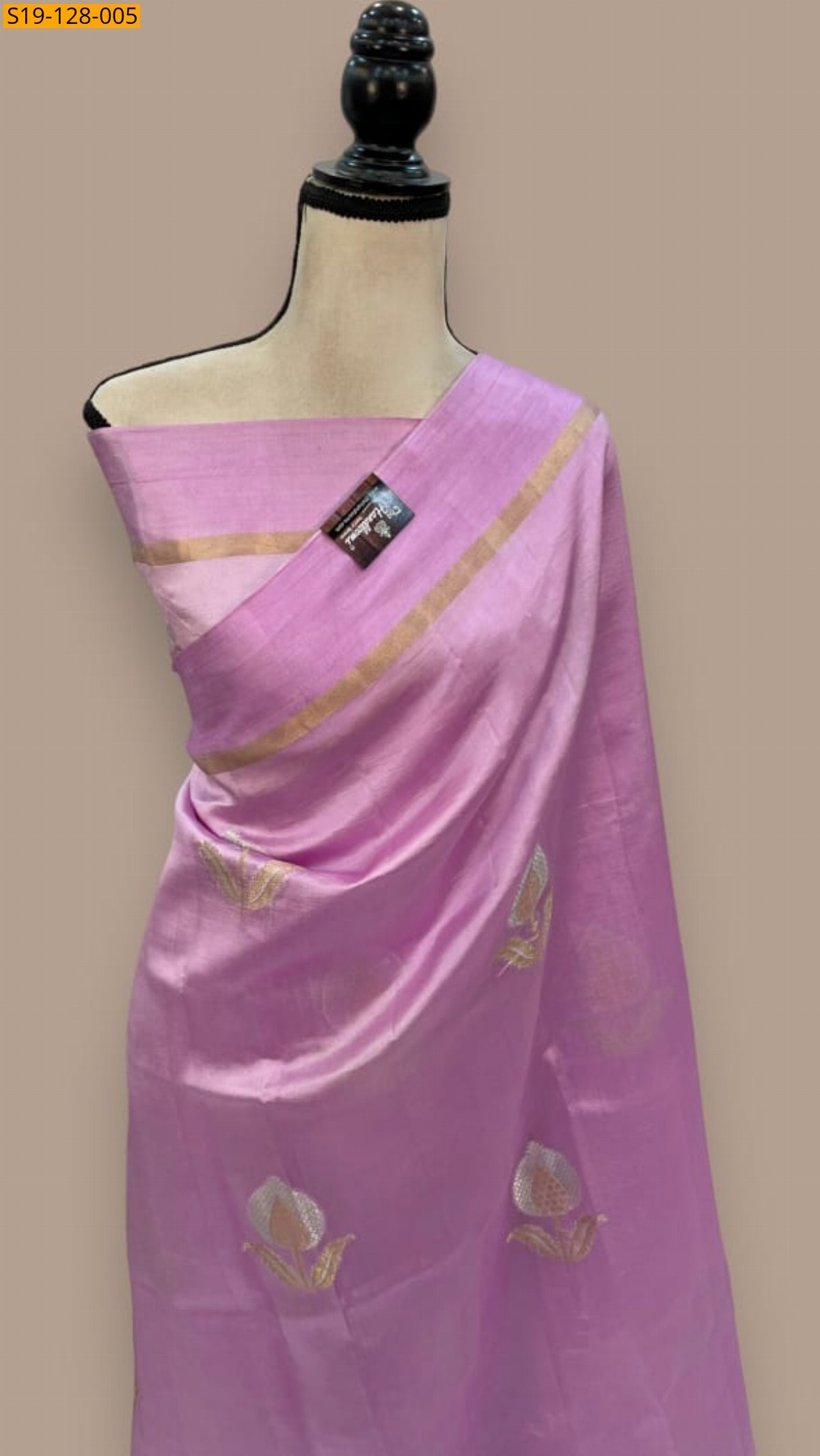 Baby pink Fancy Raw Mango Soft silk Banarsi Saree