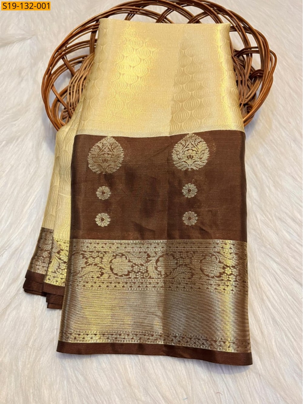 Sandal Banarsi semi katan soft silk sarees Sandal Banarsi semi katan soft silk sarees